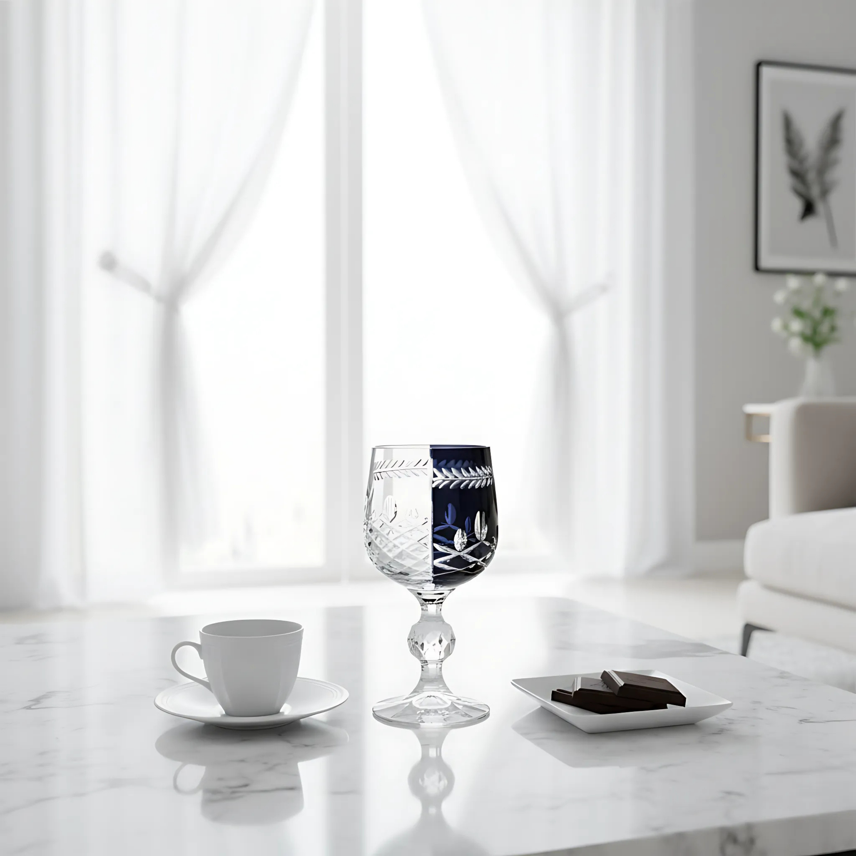 Bohemia Crystal Hybrid Kahve Yanı Su Bardağı - Margerie Crystal