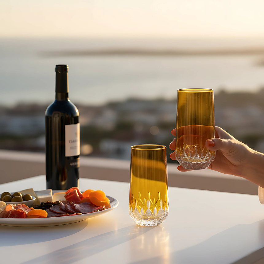 Aria Cam Uzun Su Bardağı - Margerie Crystal