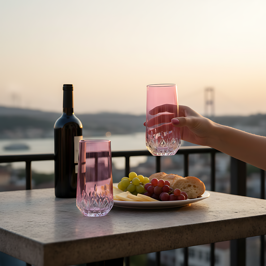 Aria Cam Uzun Su Bardağı - Margerie Crystal