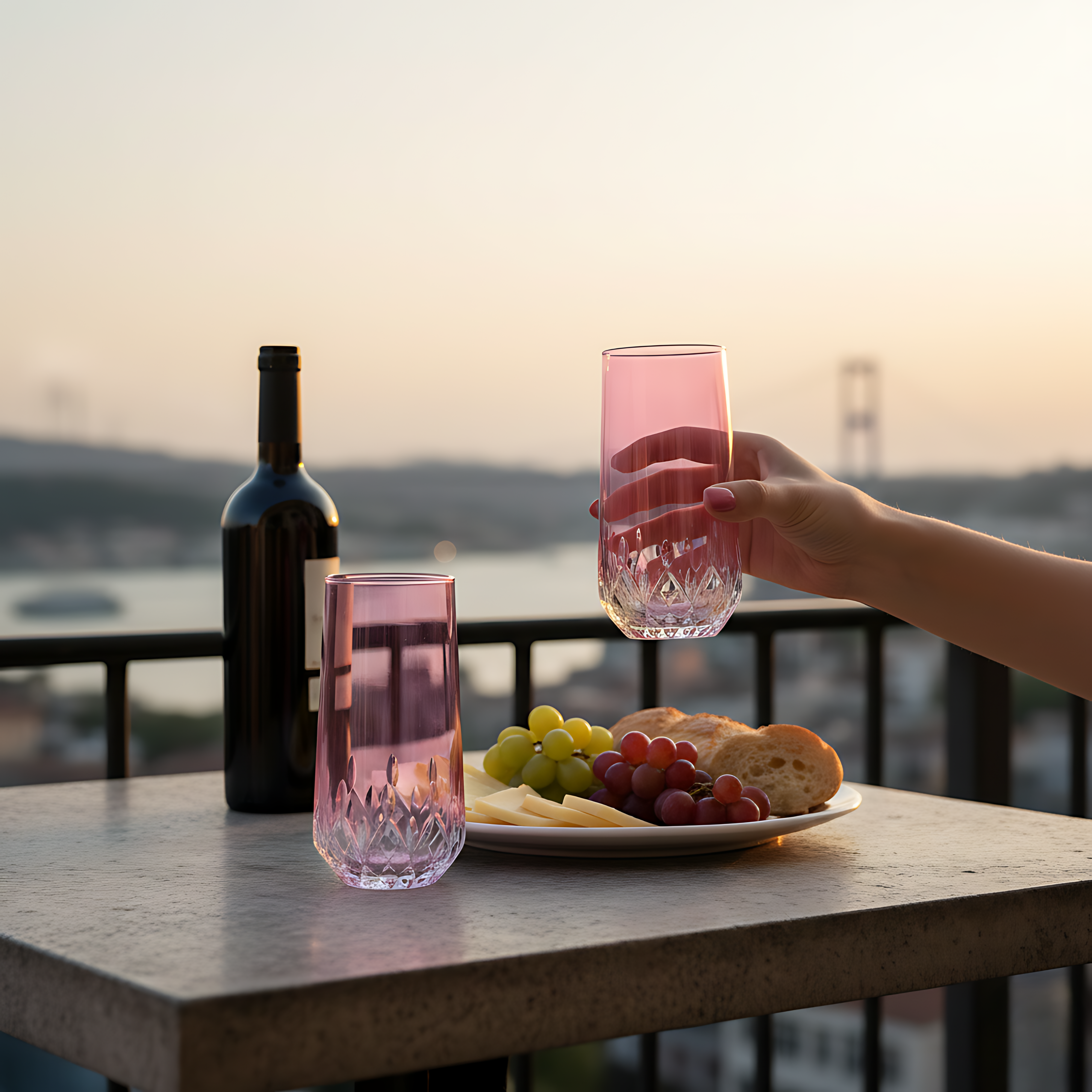 Aria Cam Uzun Su Bardağı - Margerie Crystal