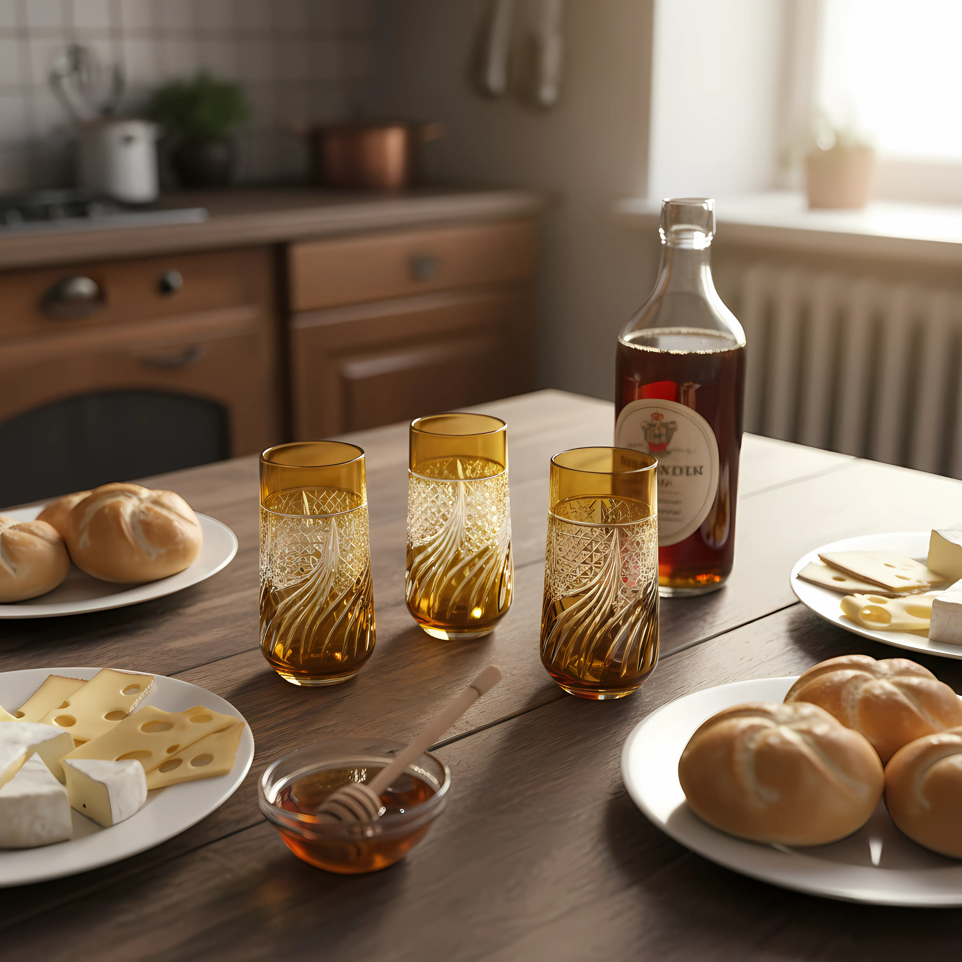 Aurora Cam Uzun Su Bardağı - Margerie Crystal