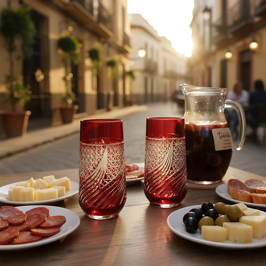 Aurora Cam Uzun Su Bardağı - Margerie Crystal