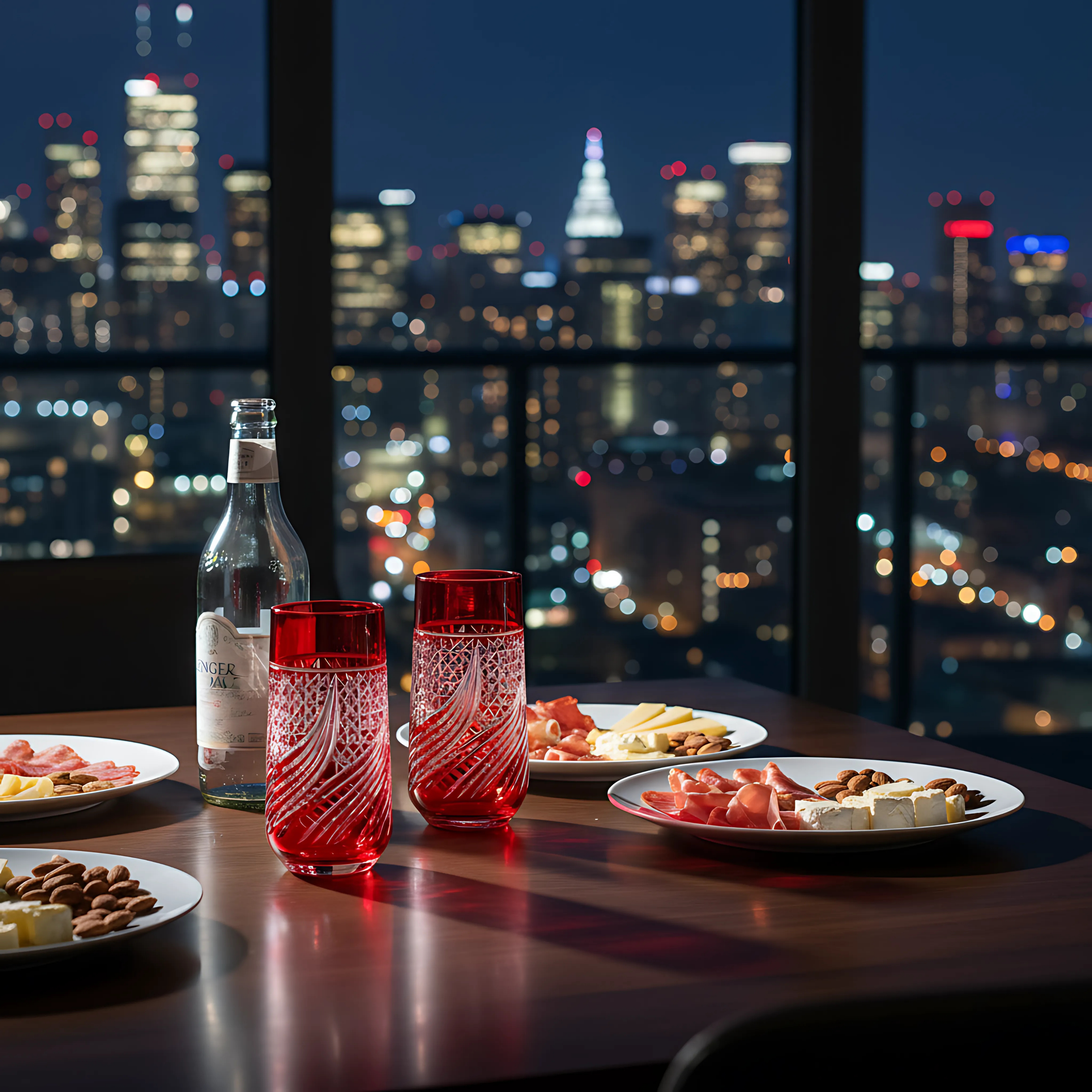 Aurora Cam Uzun Su Bardağı - Margerie Crystal