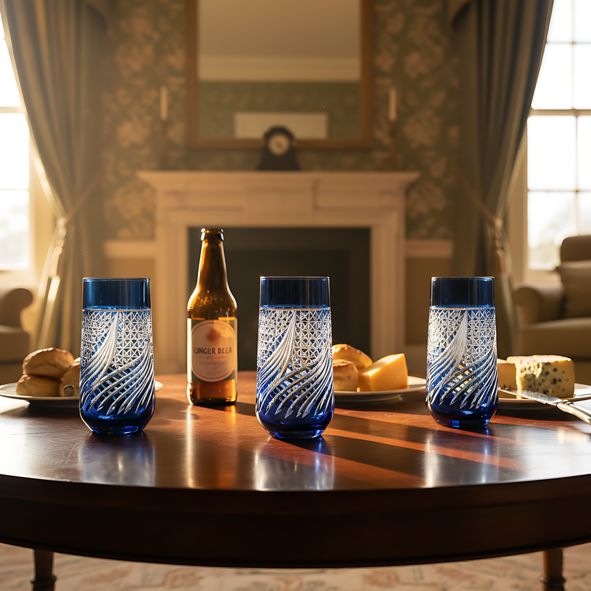 Aurora Cam Uzun Su Bardağı - Margerie Crystal