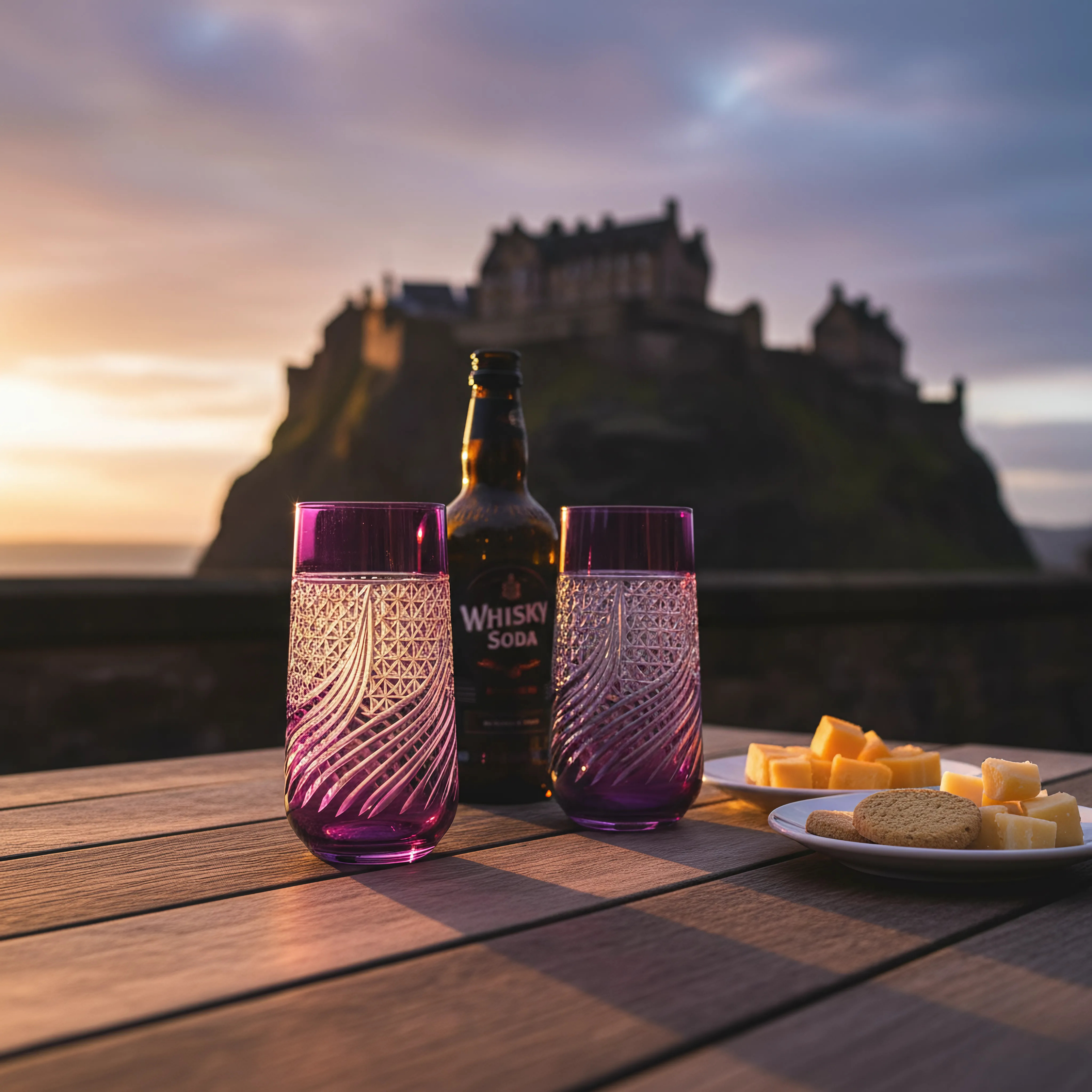 Aurora Cam Uzun Su Bardağı - Margerie Crystal