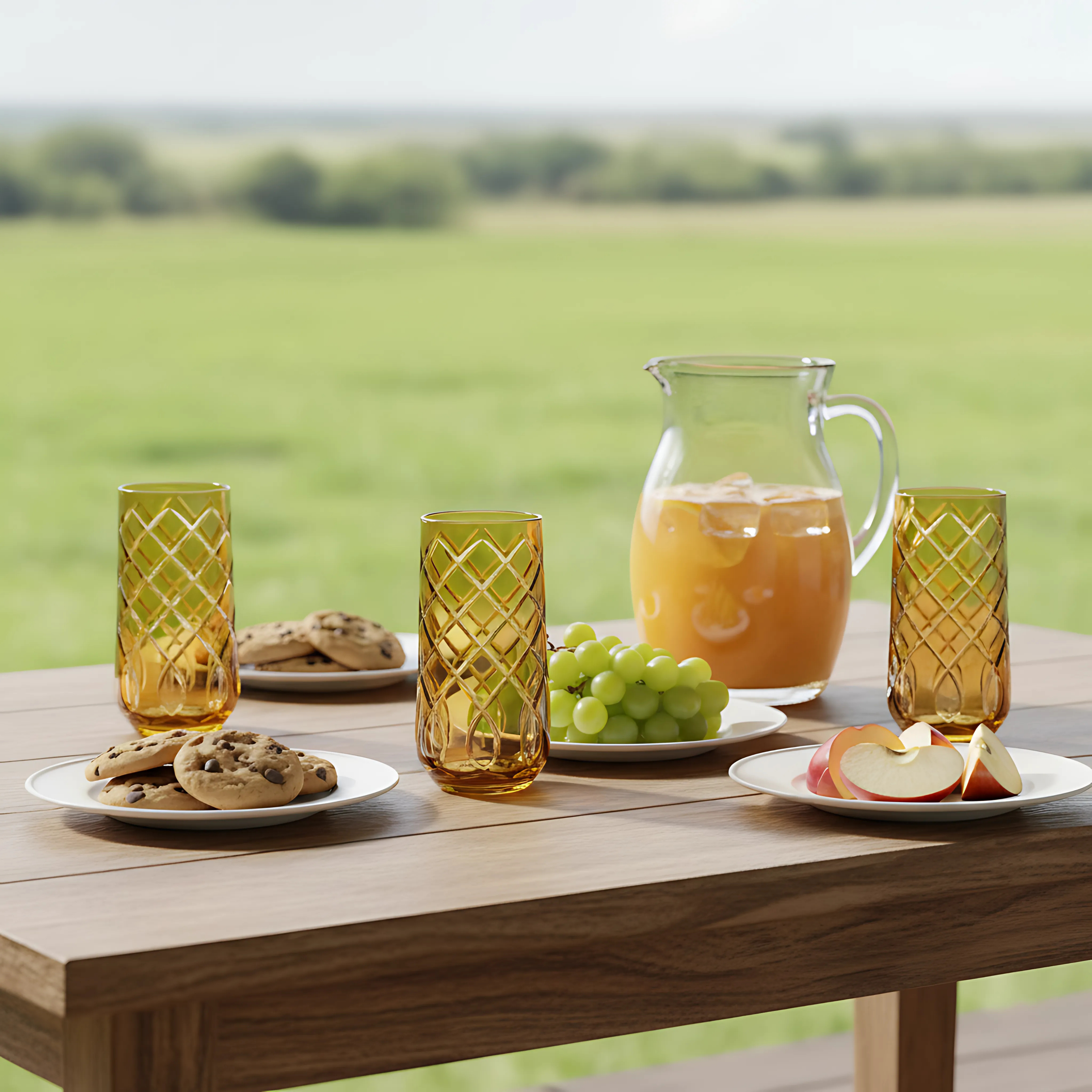 Heritage Cam Uzun Su Bardağı - Margerie Crystal