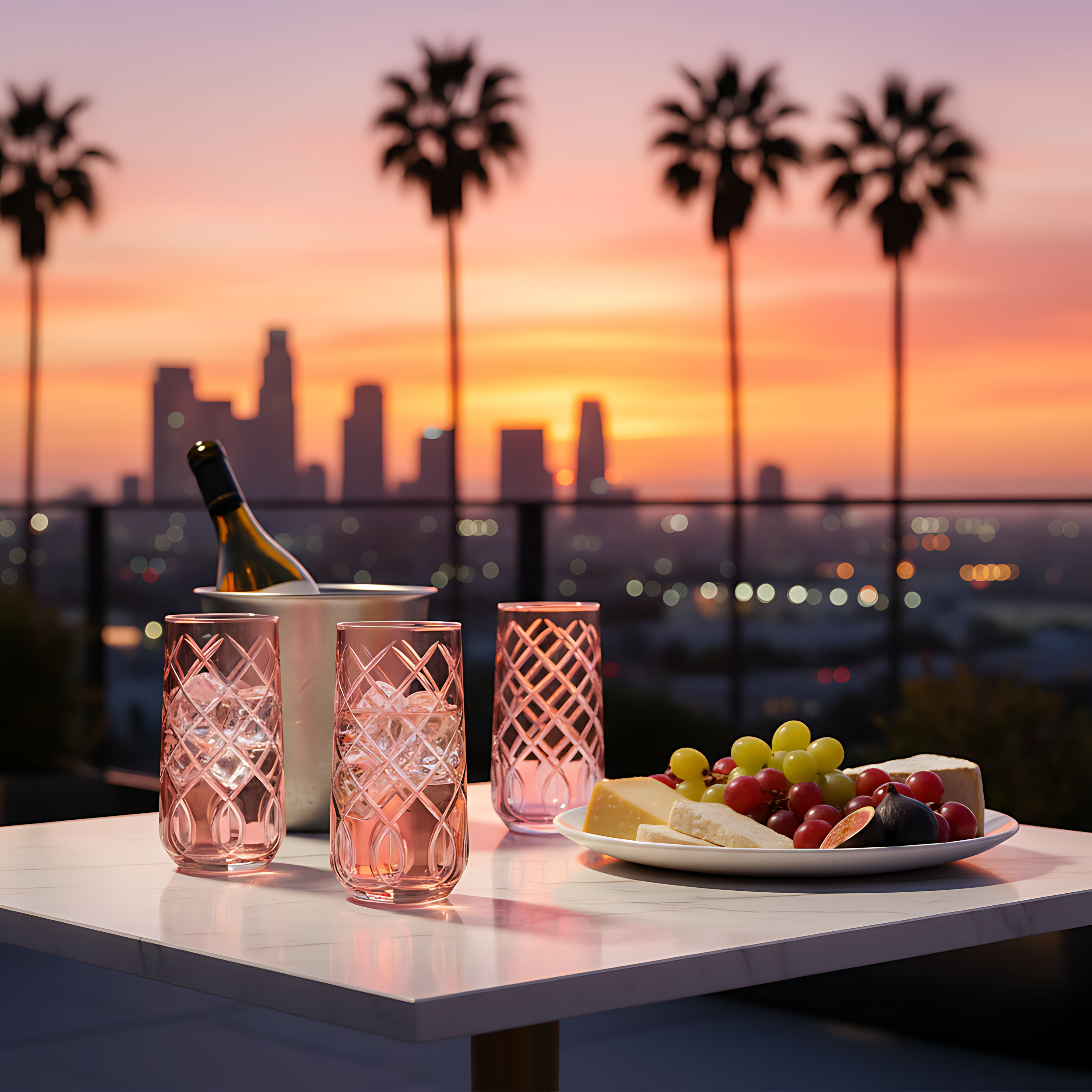 Heritage Cam Uzun Su Bardağı - Margerie Crystal