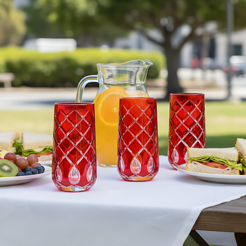 Heritage Cam Uzun Su Bardağı - Margerie Crystal