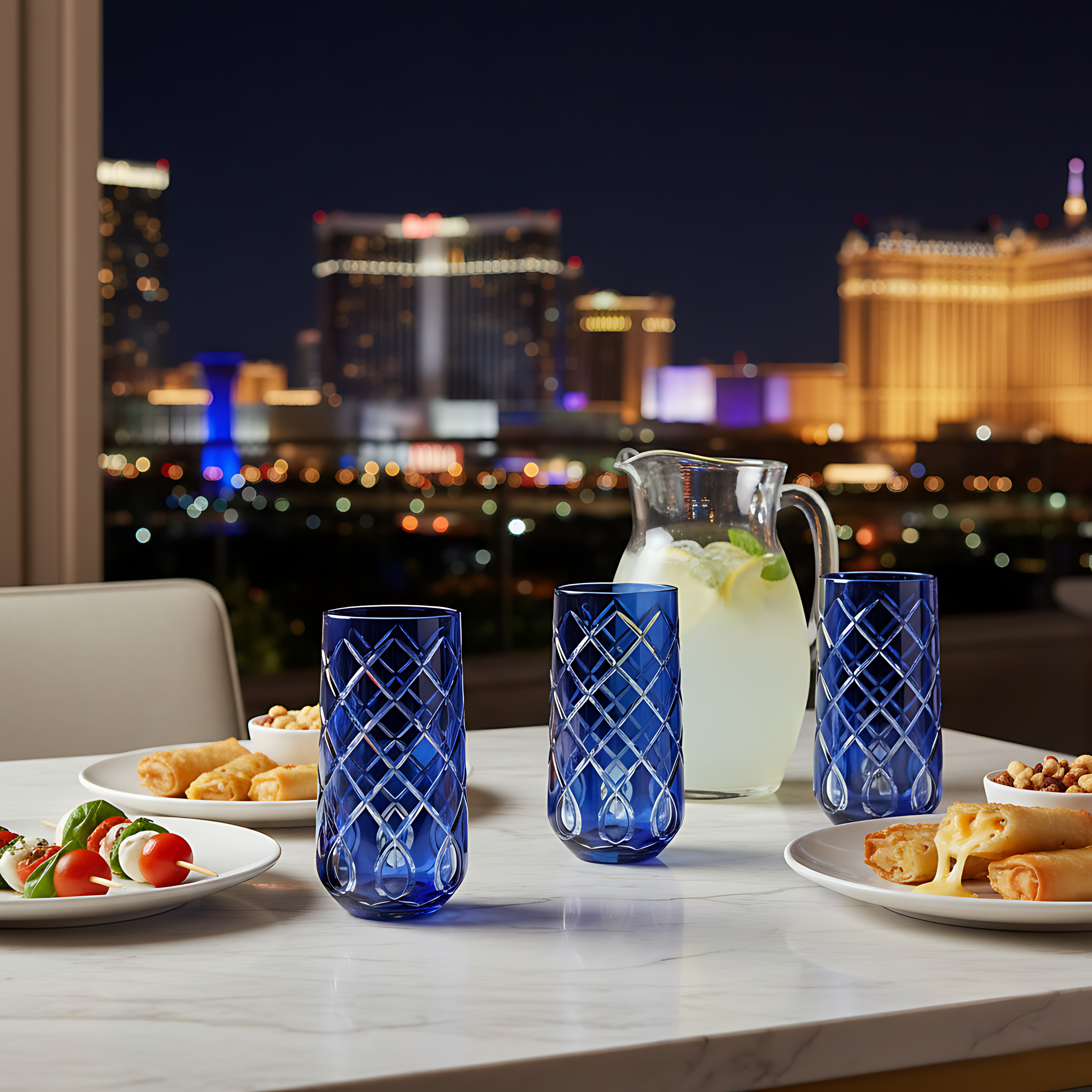 Heritage Cam Uzun Su Bardağı - Margerie Crystal