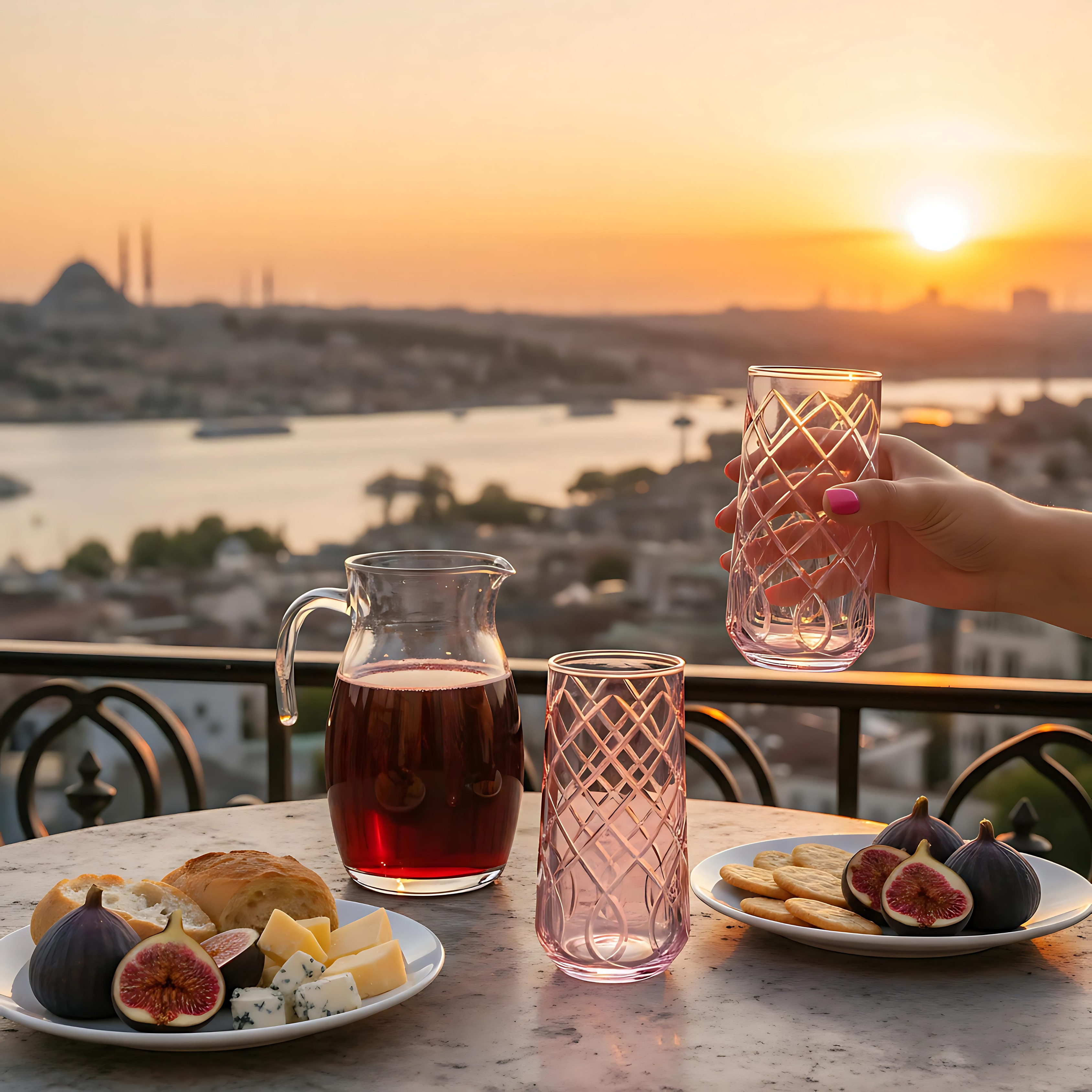 Heritage Cam Uzun Su Bardağı - Margerie Crystal