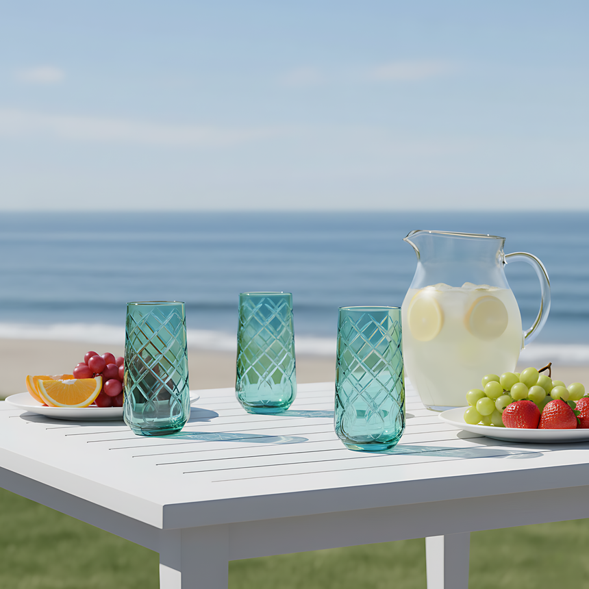 Heritage Cam Uzun Su Bardağı - Margerie Crystal