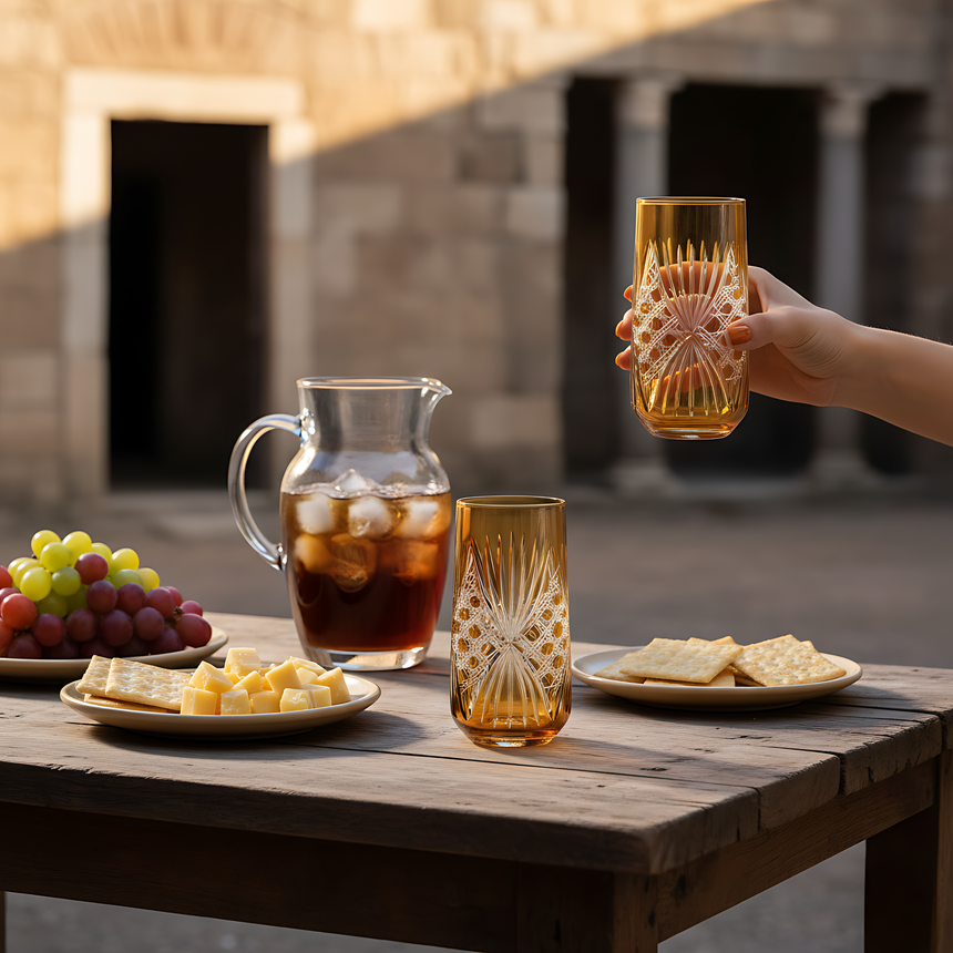 Éclat Cam Uzun Su Bardağı - Margerie Crystal