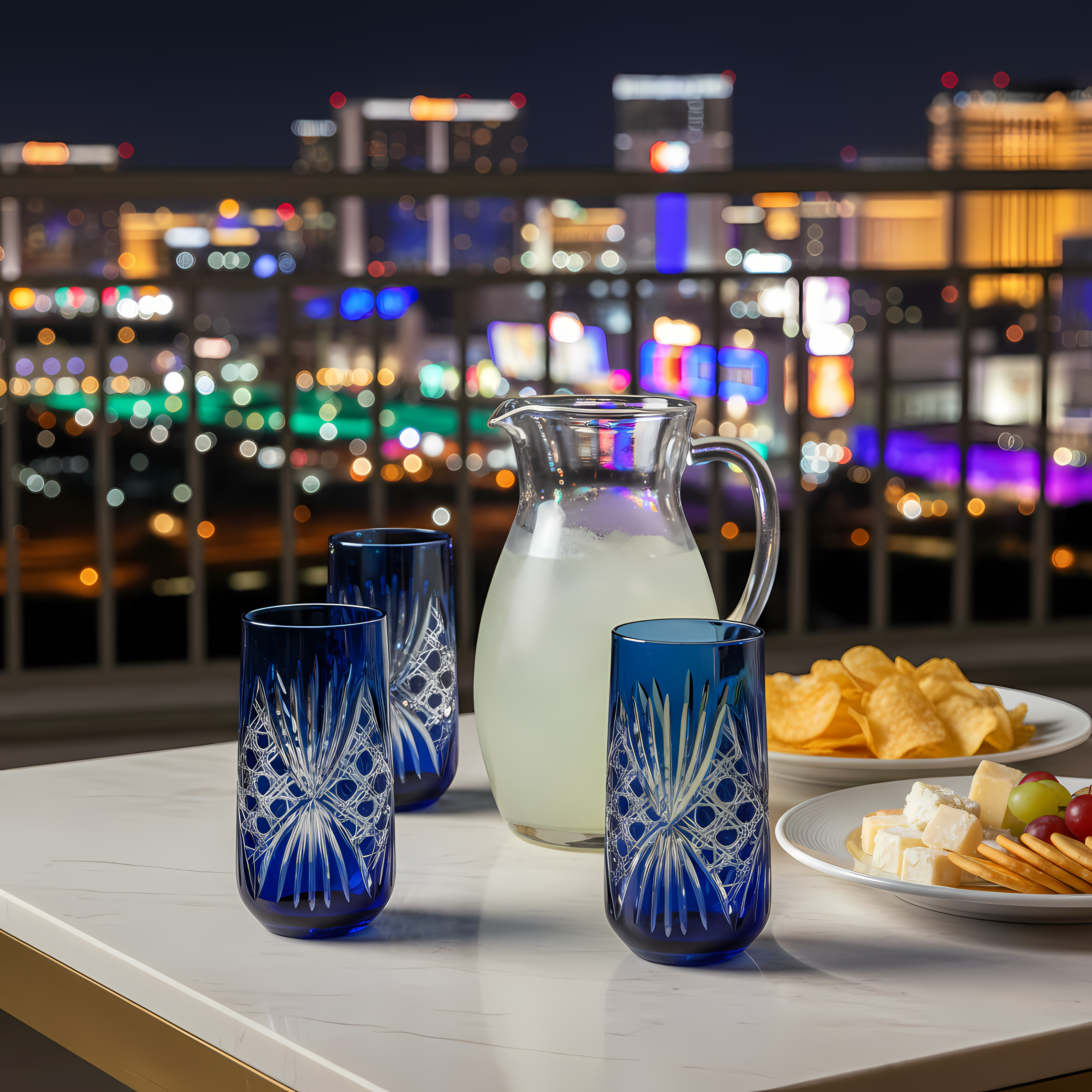 Éclat Cam Uzun Su Bardağı - Margerie Crystal