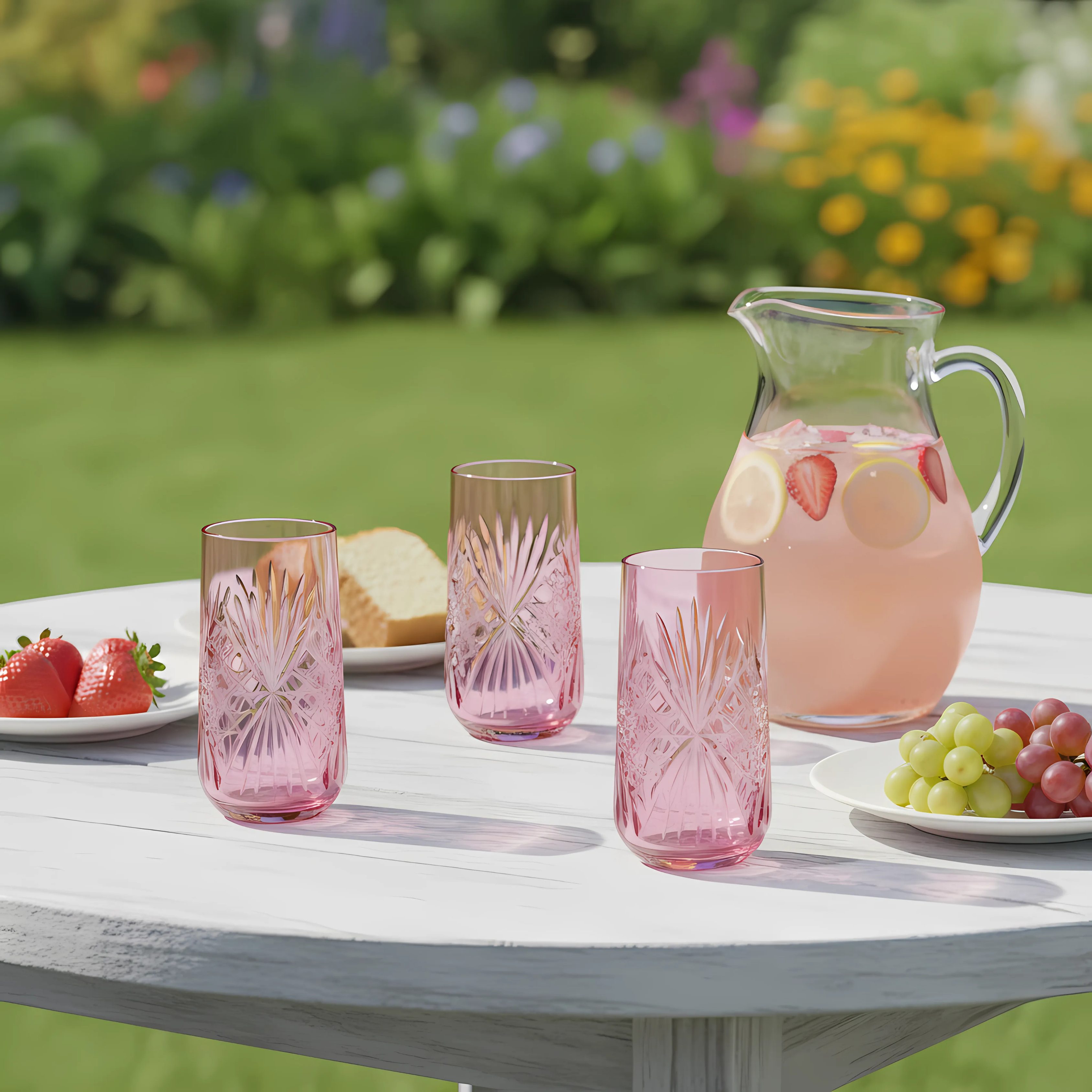 Éclat Cam Uzun Su Bardağı - Margerie Crystal