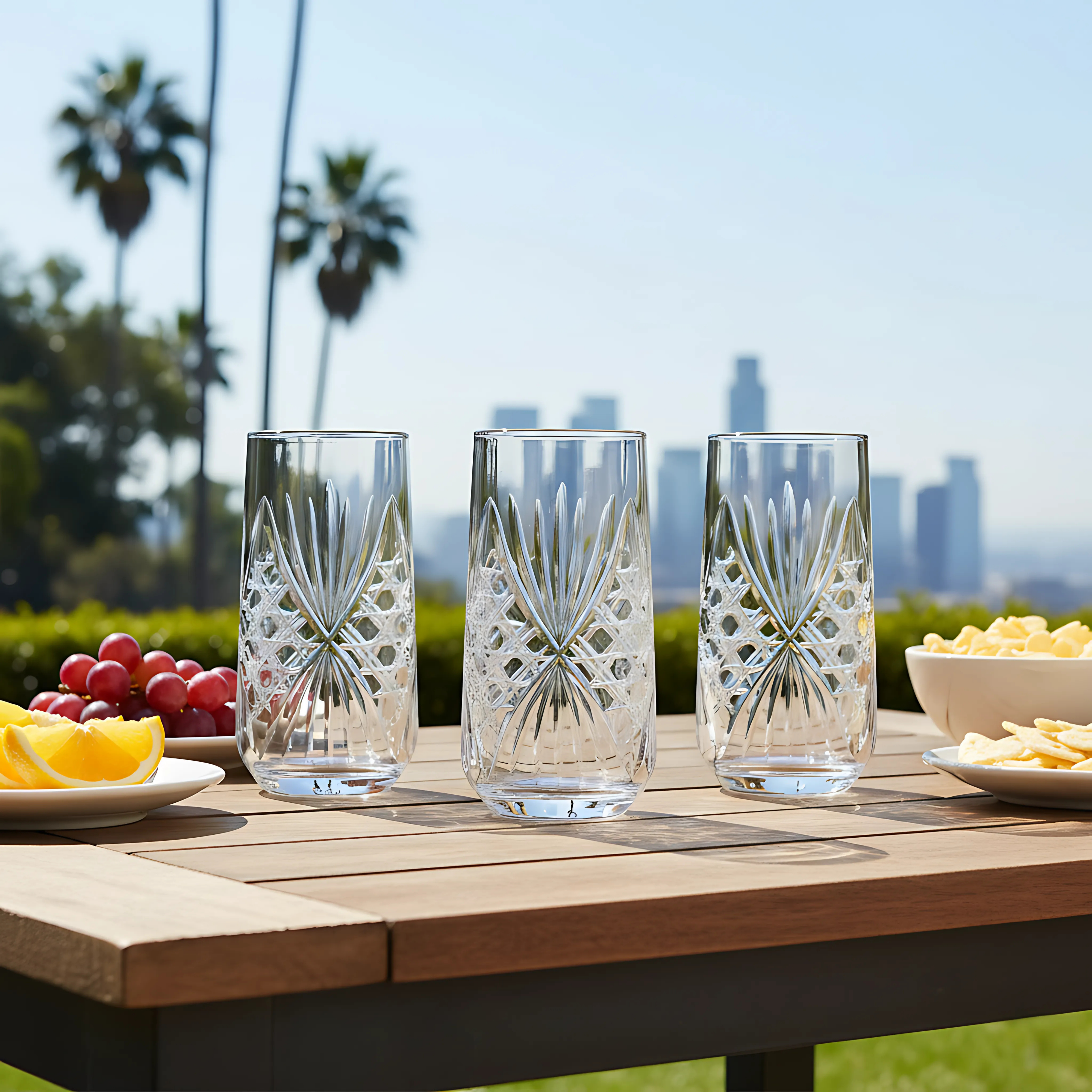 Éclat Cam Uzun Su Bardağı - Margerie Crystal