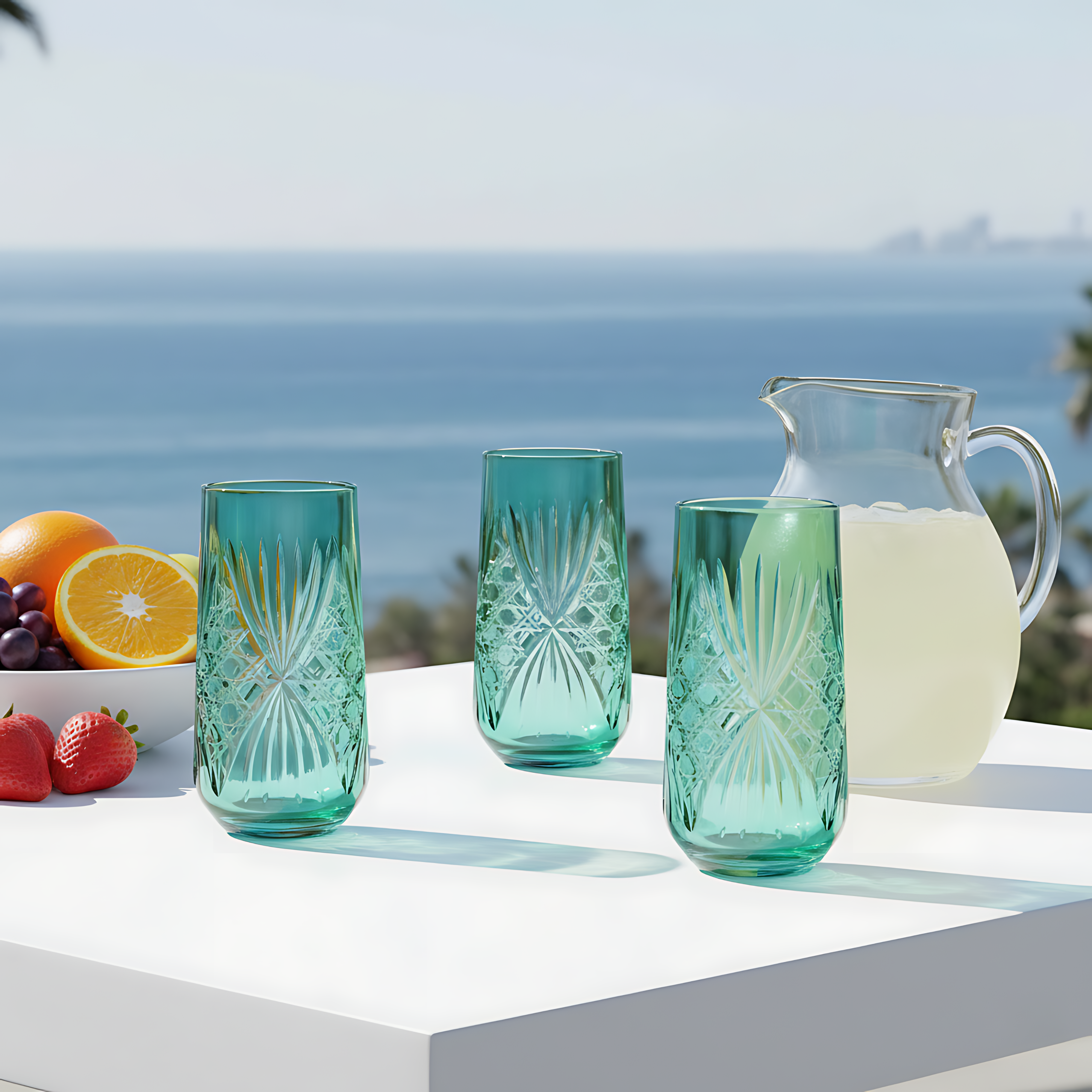 Éclat Cam Uzun Su Bardağı - Margerie Crystal