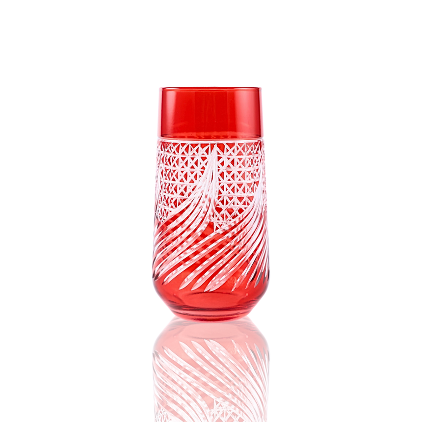 Aurora Cam Uzun Su Bardağı - Margerie Crystal