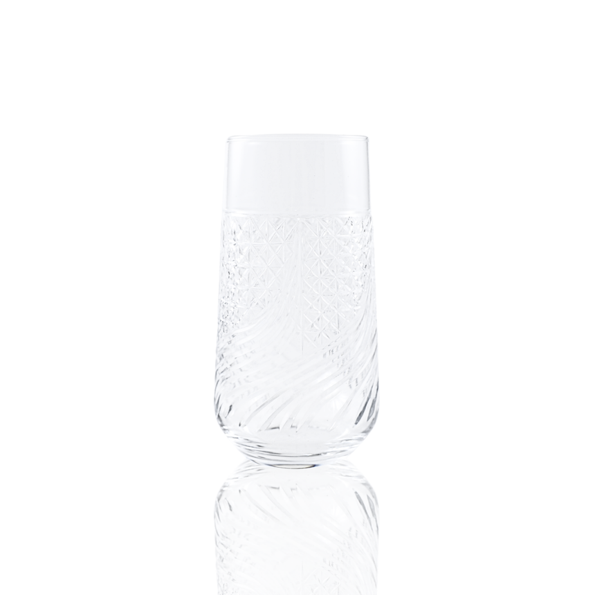 Aurora Cam Uzun Su Bardağı - Margerie Crystal