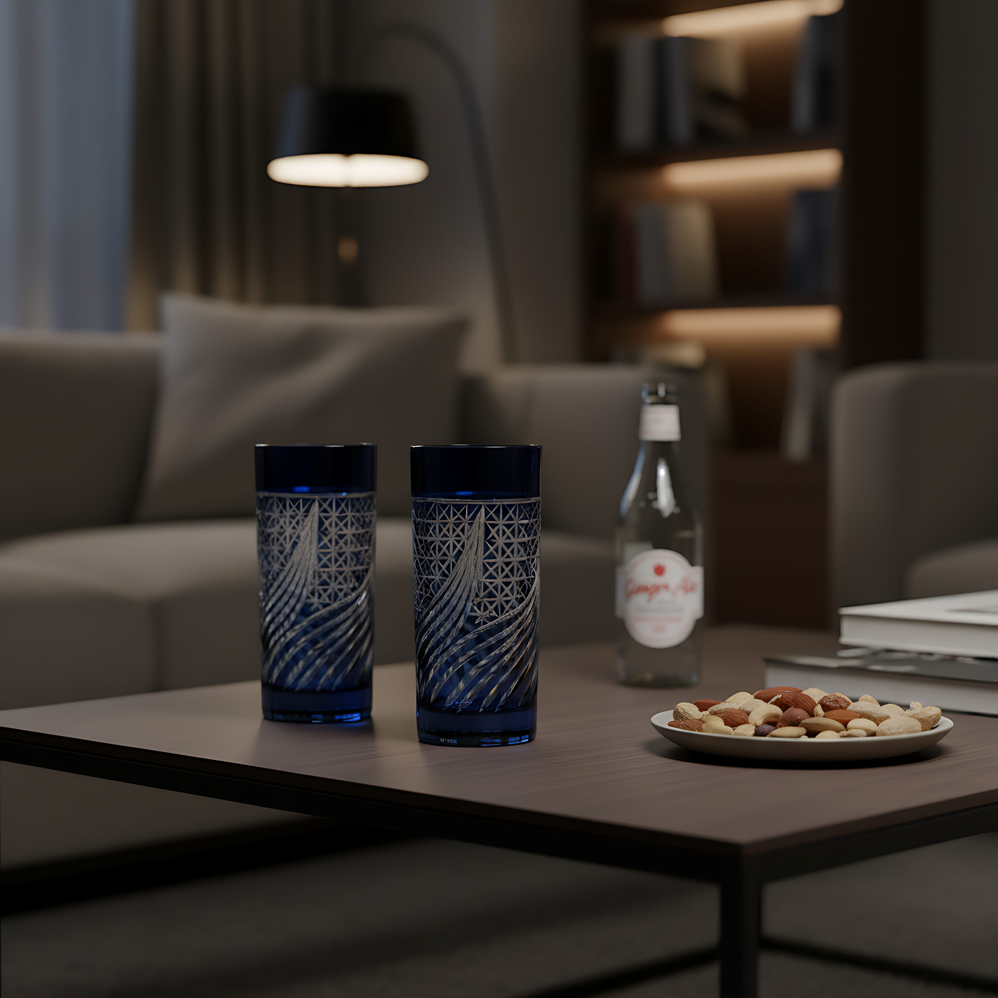 Aurora Cam Uzun Su Bardağı - Margerie Crystal