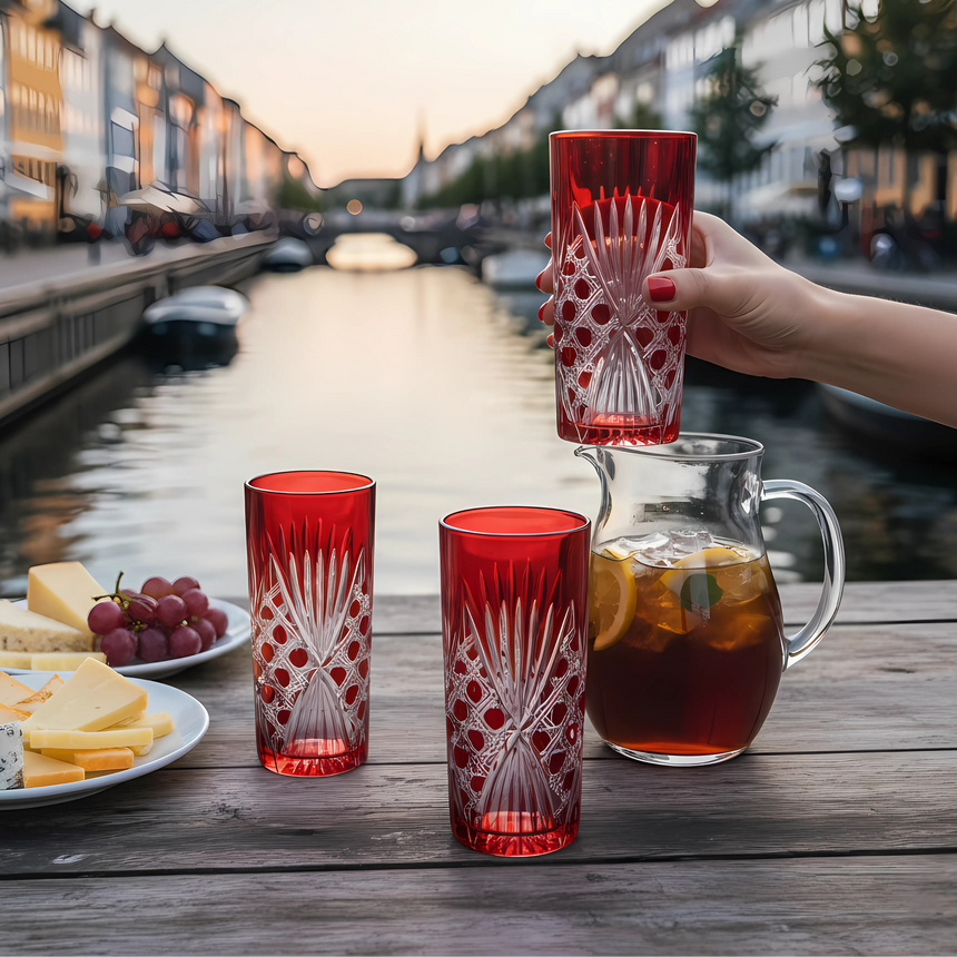 Éclat Cam Uzun Su Bardağı - Margerie Crystal