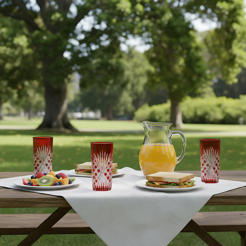 Éclat Cam Uzun Su Bardağı - Margerie Crystal