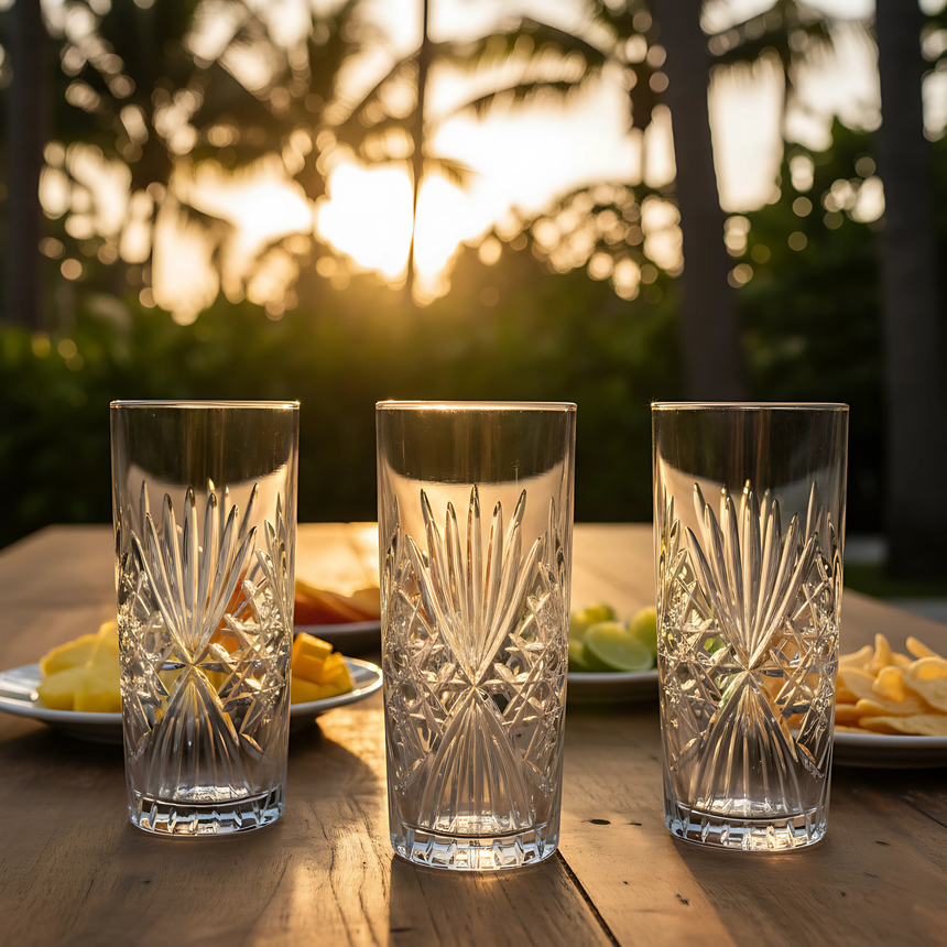 Éclat Cam Uzun Su Bardağı - Margerie Crystal