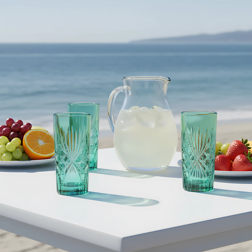 Éclat Cam Uzun Su Bardağı - Margerie Crystal