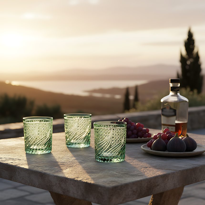 Aurora Cam Su Bardağı - Margerie Crystal