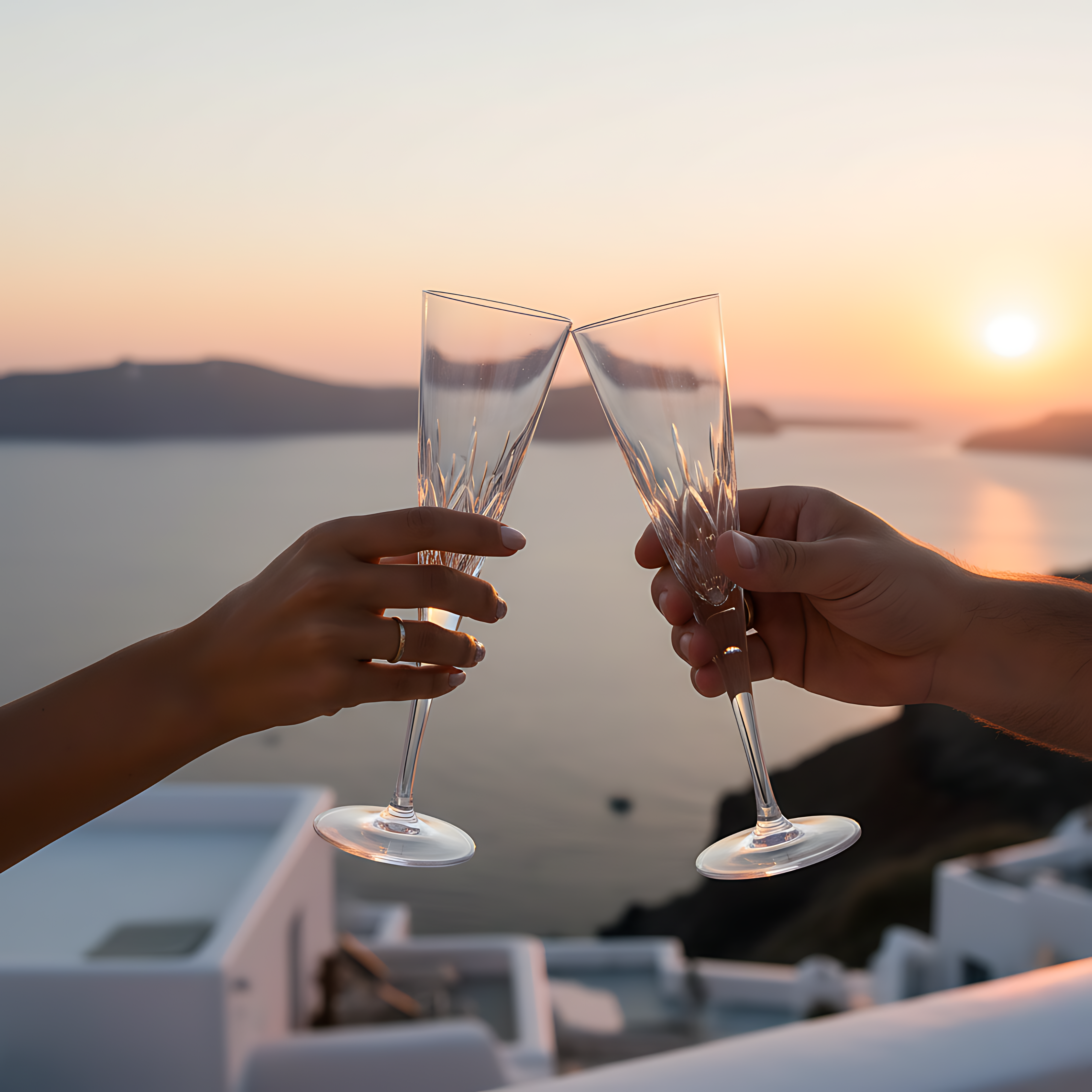 Aria Flüt Cam Kadeh - Margerie Crystal