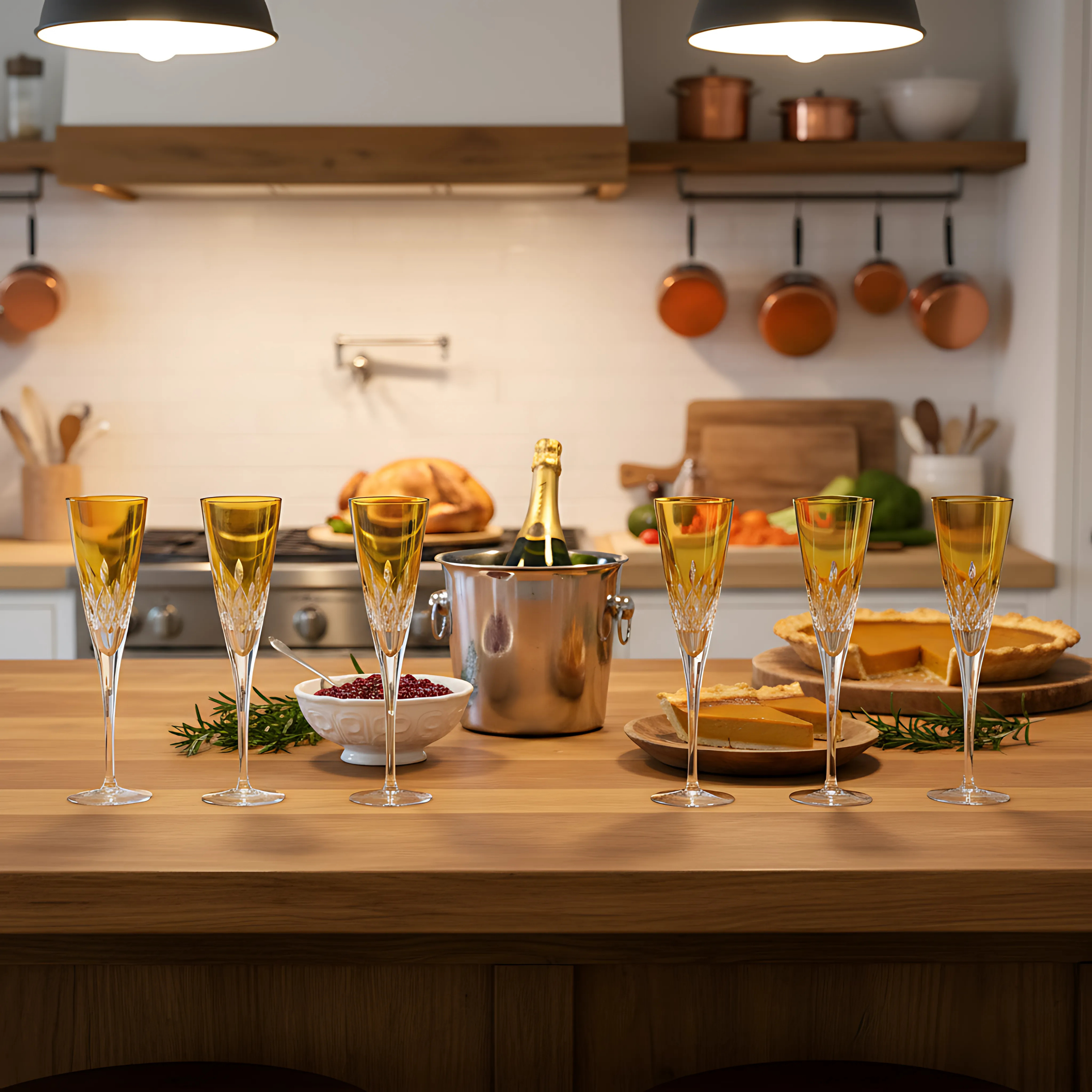 Aria Flüt Cam Kadeh - Margerie Crystal