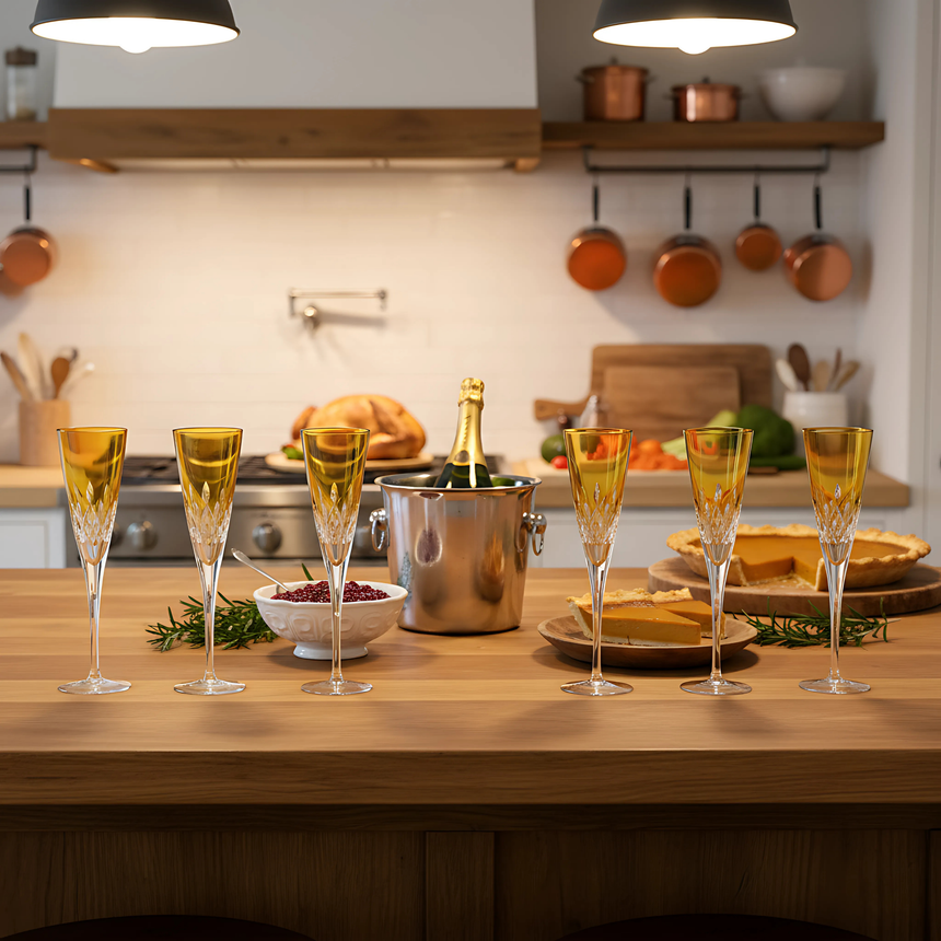 Aria Flüt Cam Kadeh - Margerie Crystal