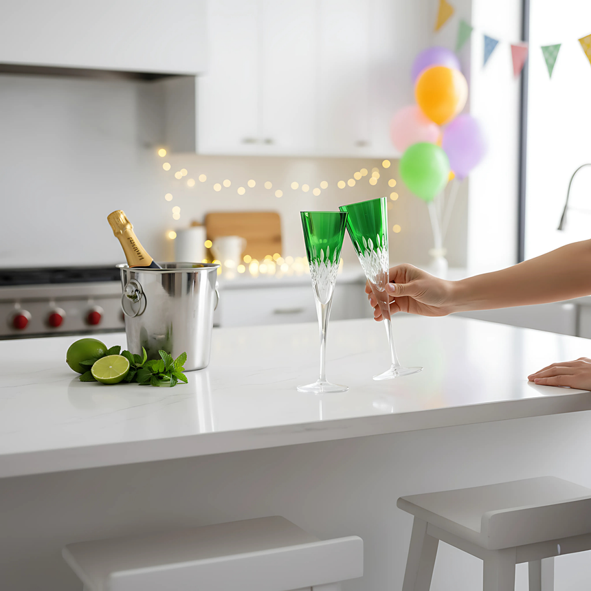 Aria Flüt Cam Kadeh - Margerie Crystal