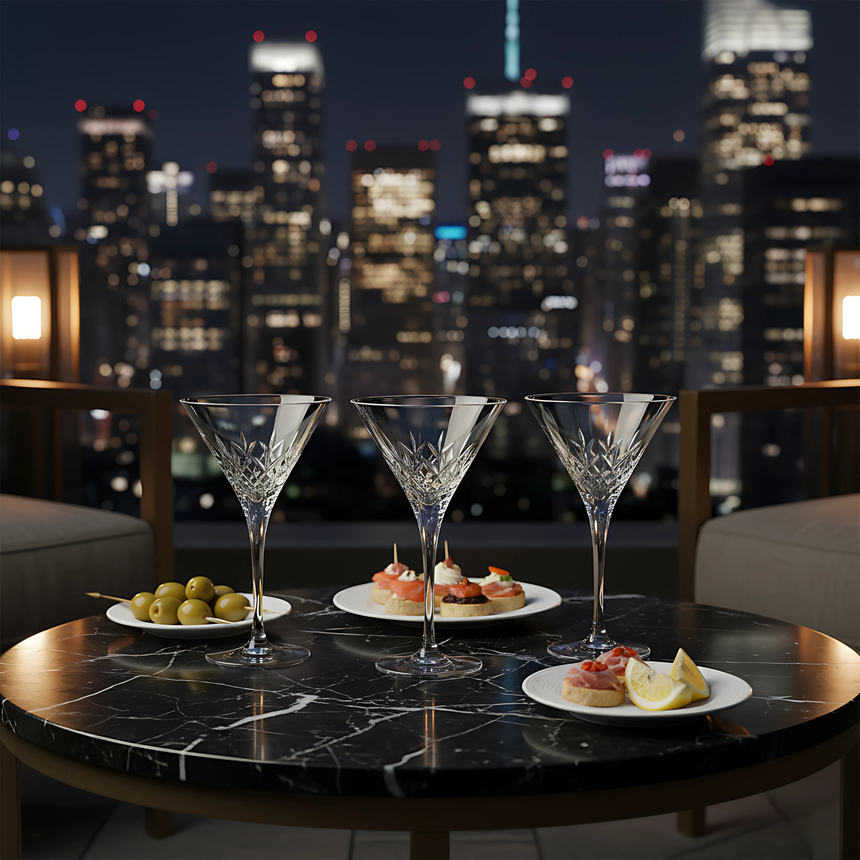 Aria Cam Kokteyl Bardağı - Margerie Crystal