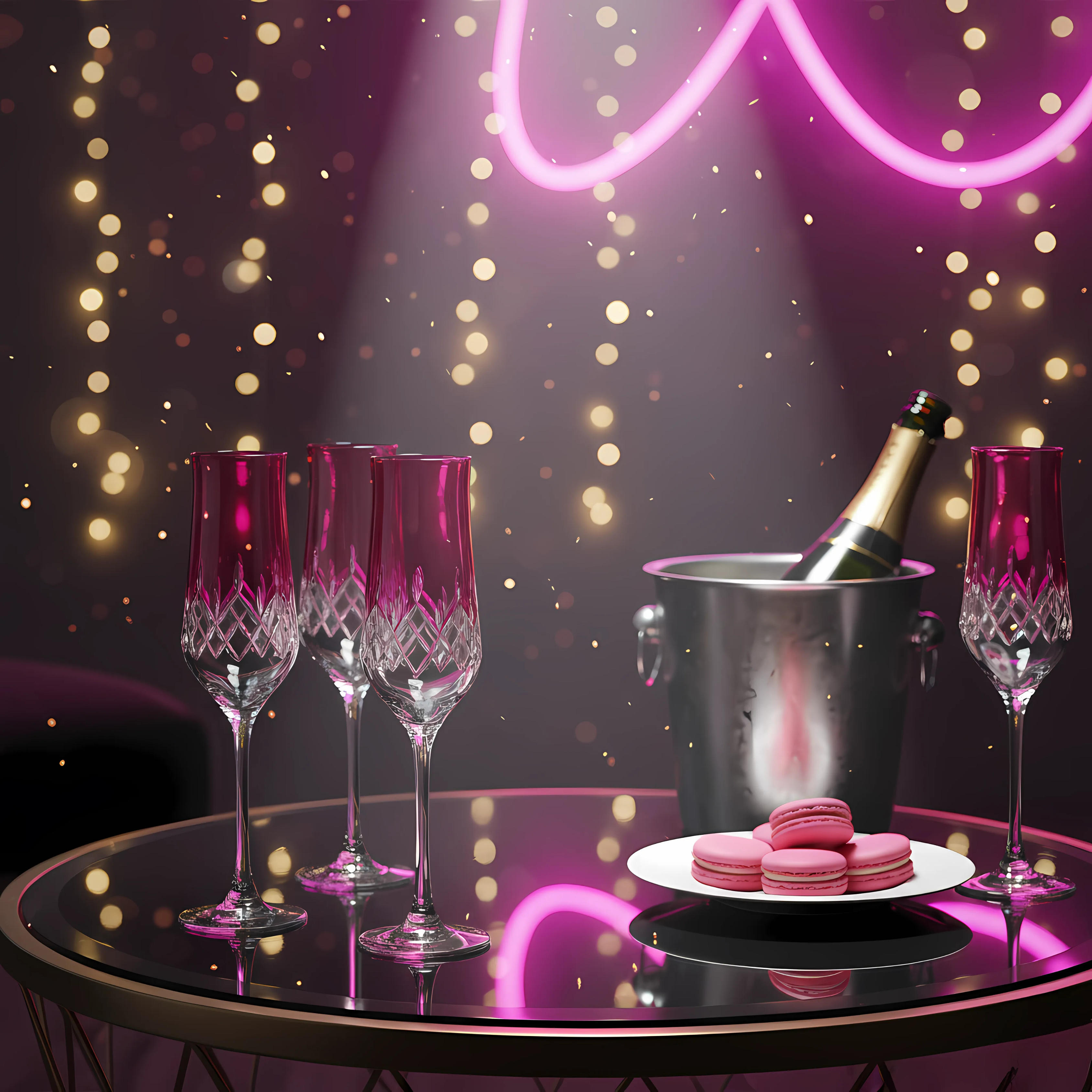 Aria Kristal Flüt Kadeh - Margerie Crystal