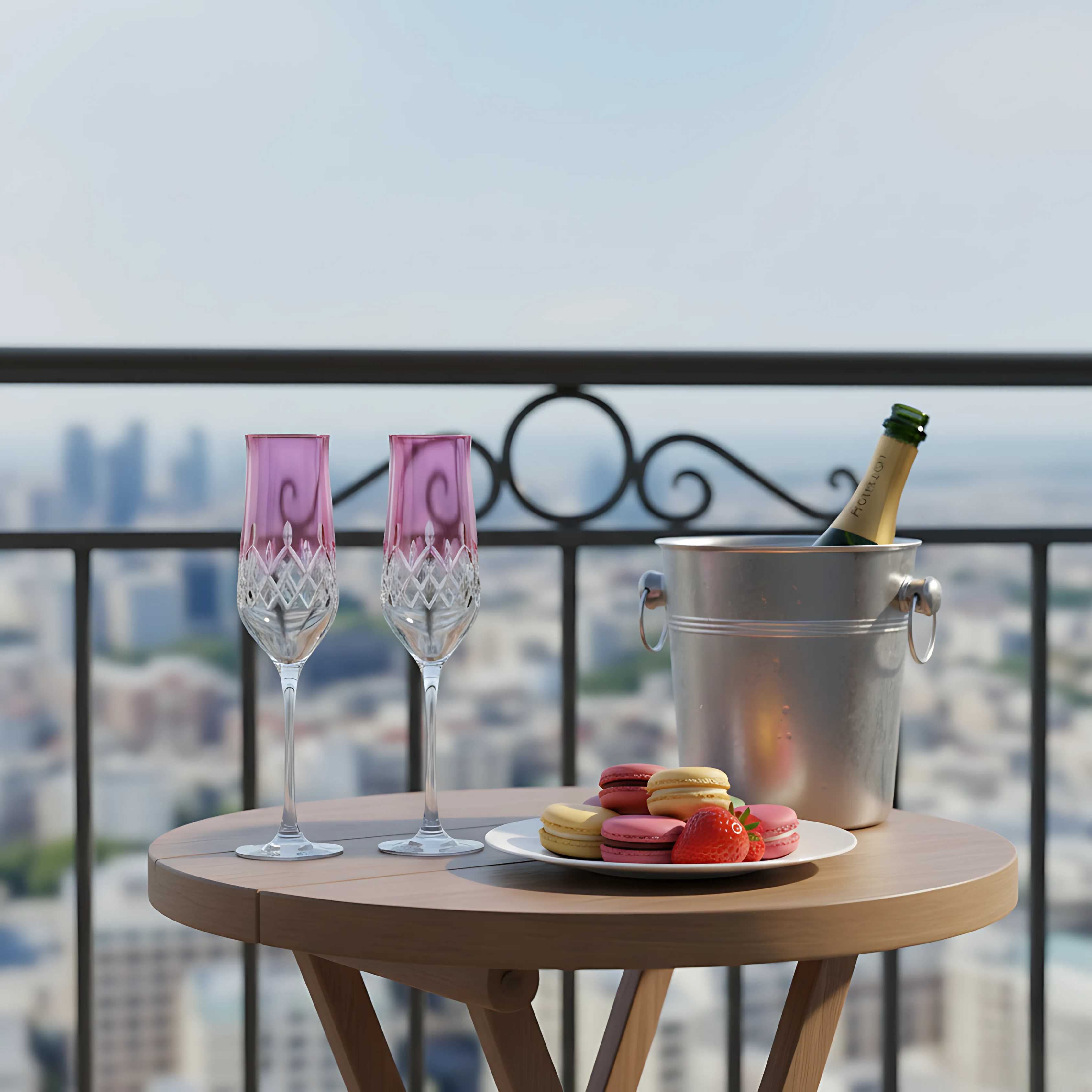 Aria Kristal Flüt Kadeh - Margerie Crystal