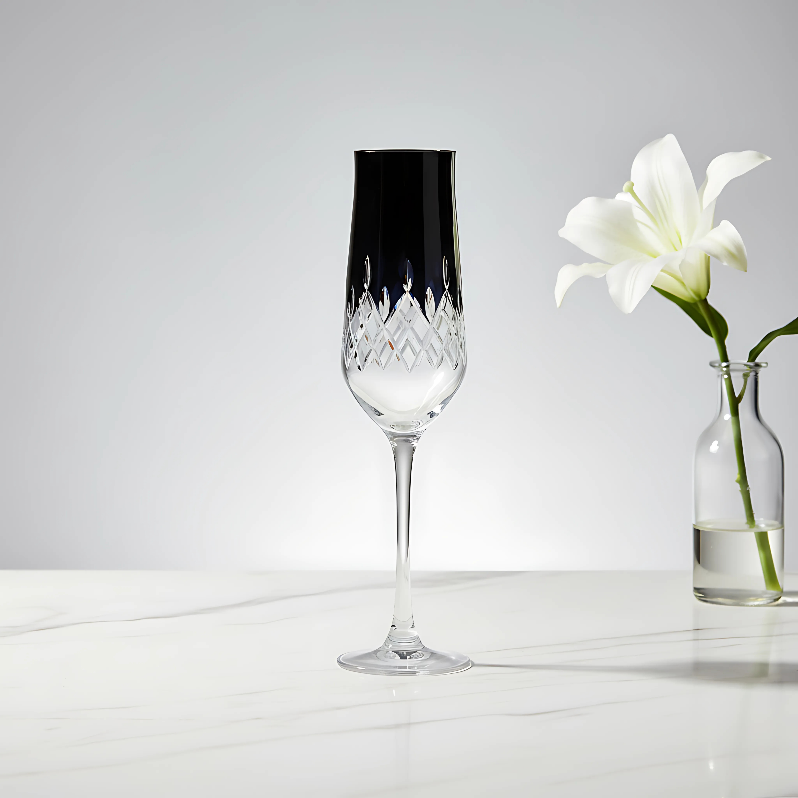 Aria Kristal Flüt Kadeh - Margerie Crystal