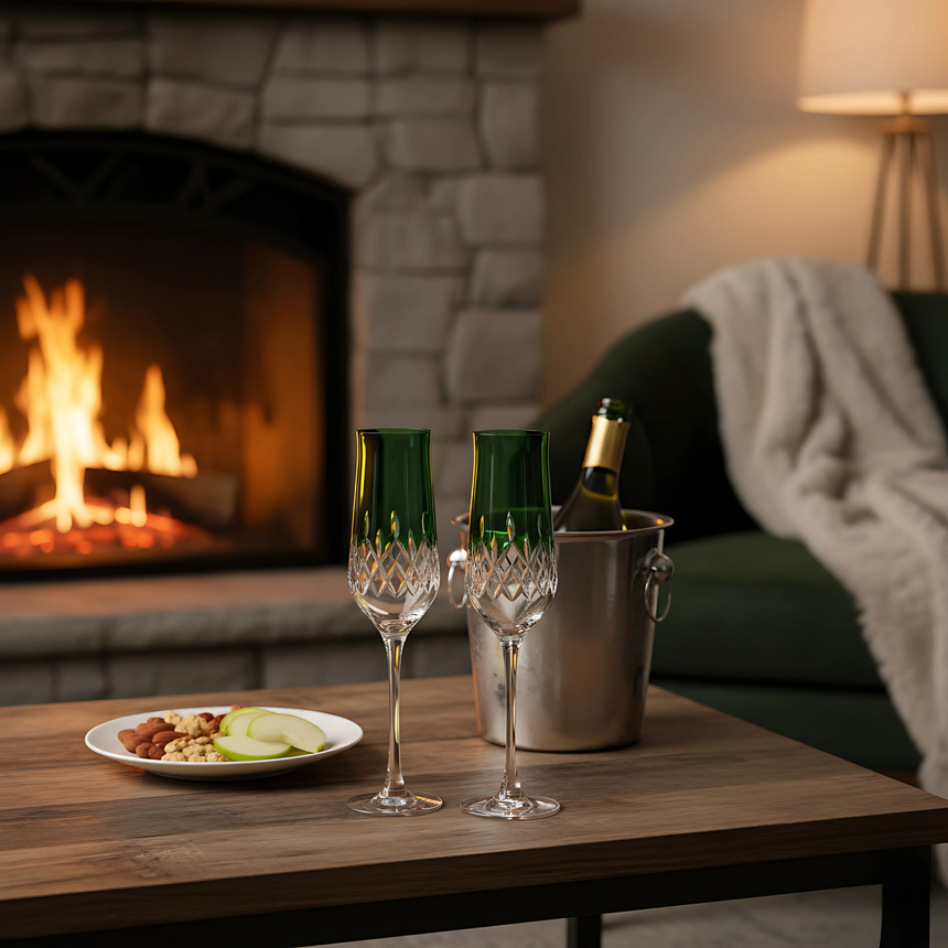 Aria Kristal Flüt Kadeh - Margerie Crystal