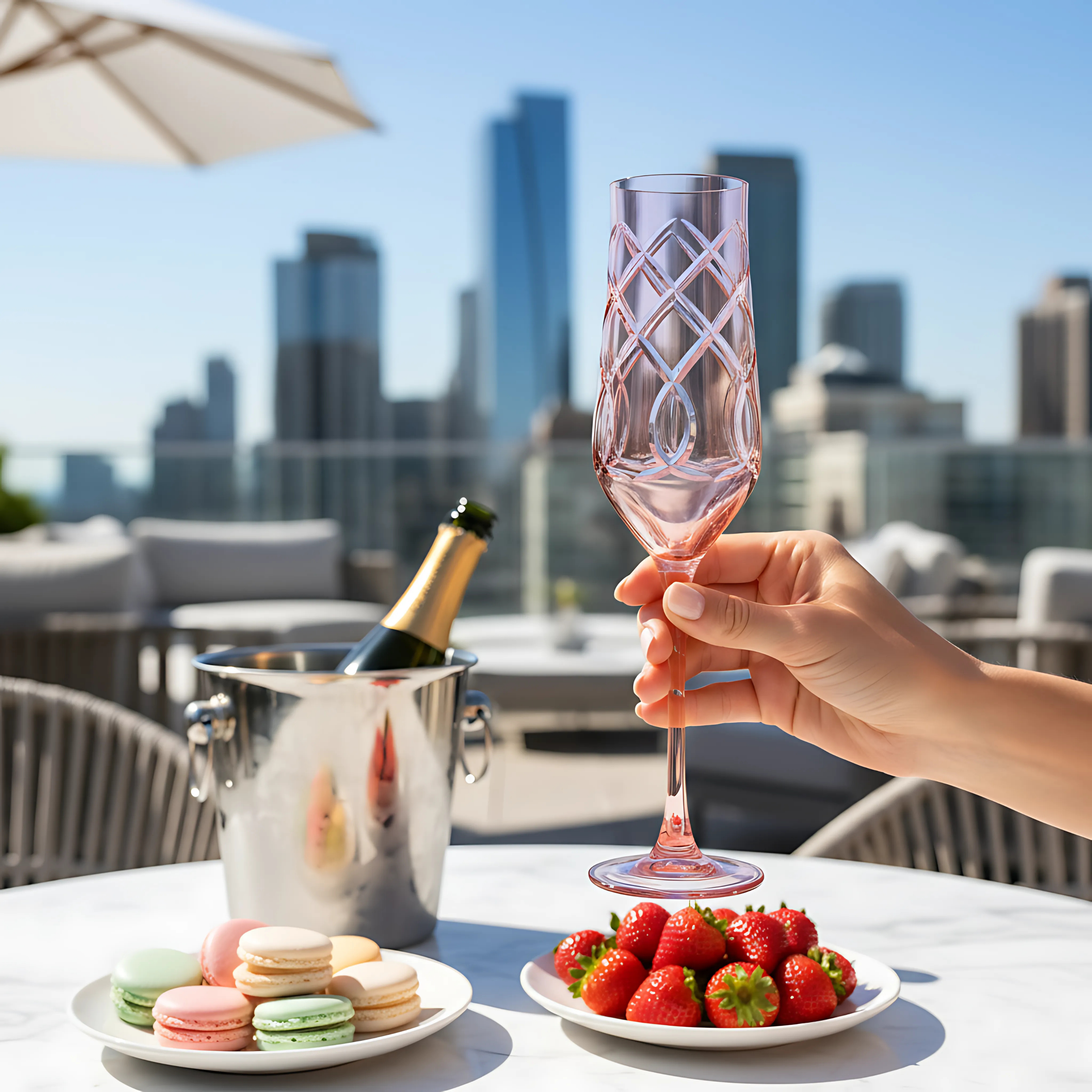 Heritage Kristal Flüt Kadeh - Margerie Crystal