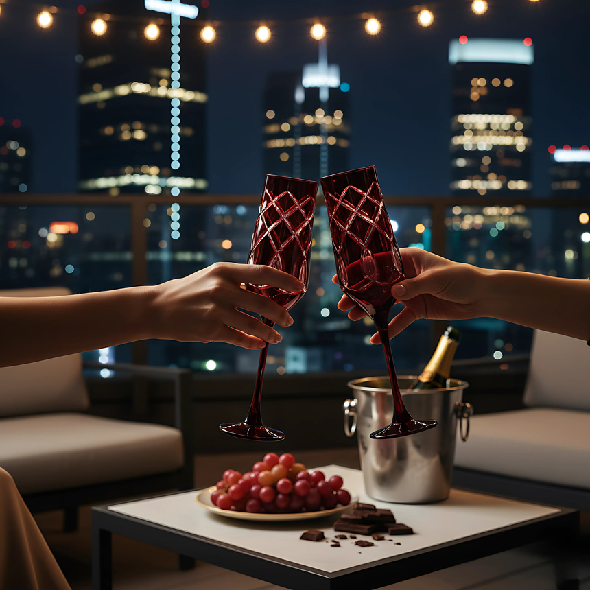 Heritage Kristal Flüt Kadeh - Margerie Crystal