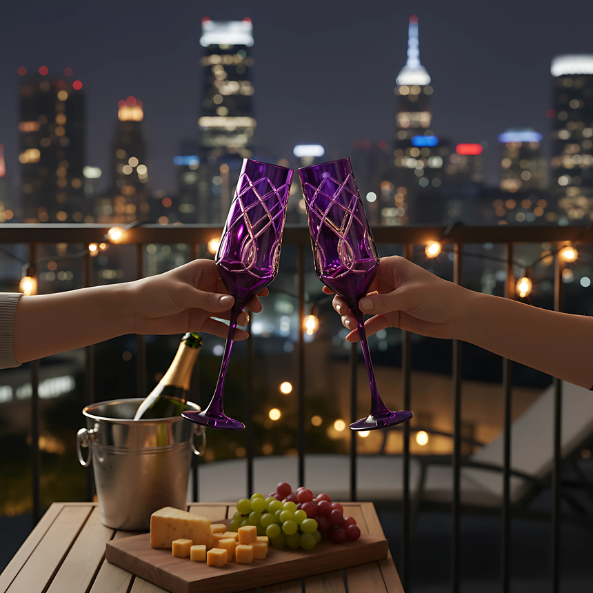 Heritage Kristal Flüt Kadeh - Margerie Crystal