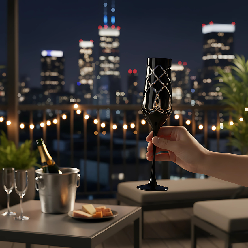 Heritage Kristal Flüt Kadeh - Margerie Crystal