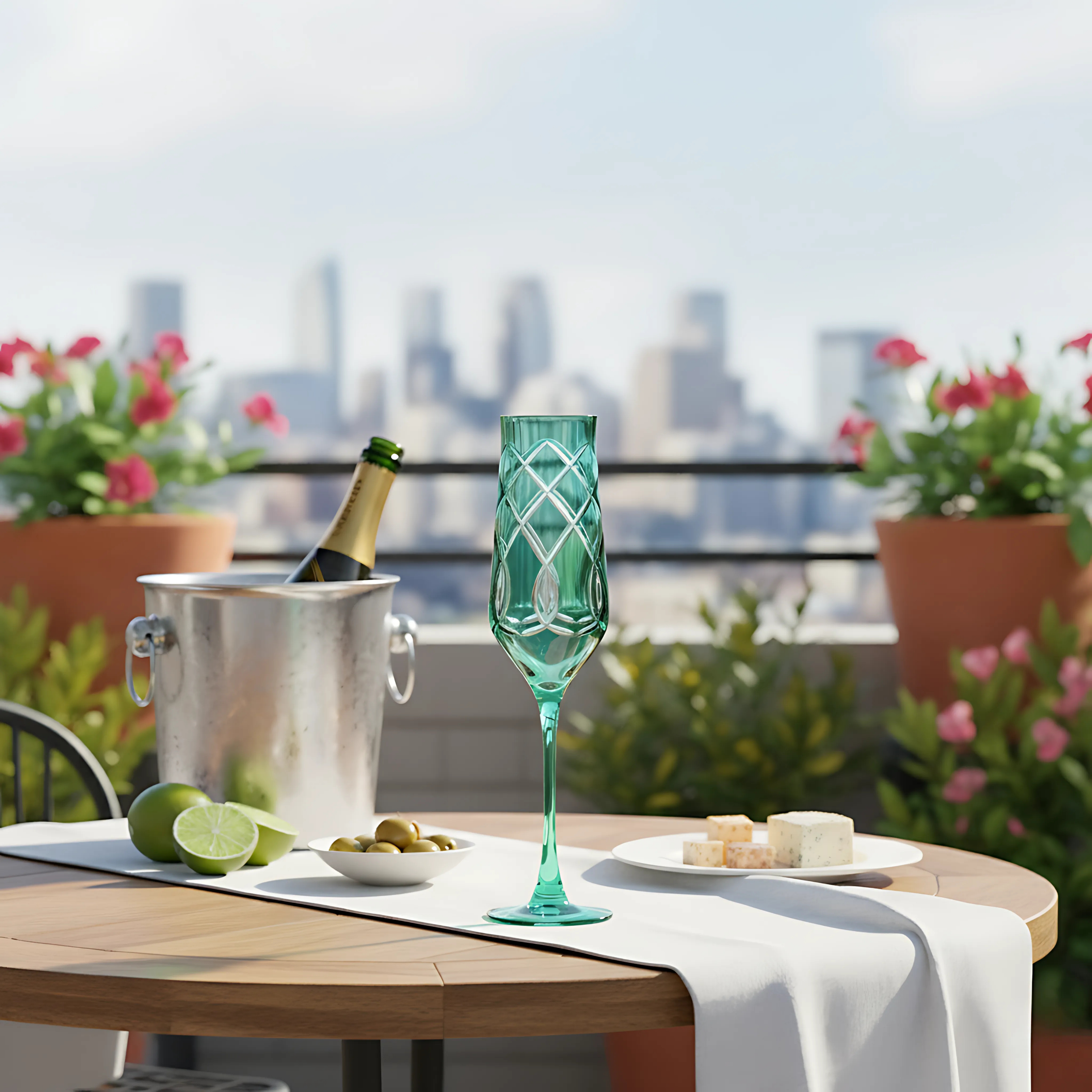 Heritage Kristal Flüt Kadeh - Margerie Crystal