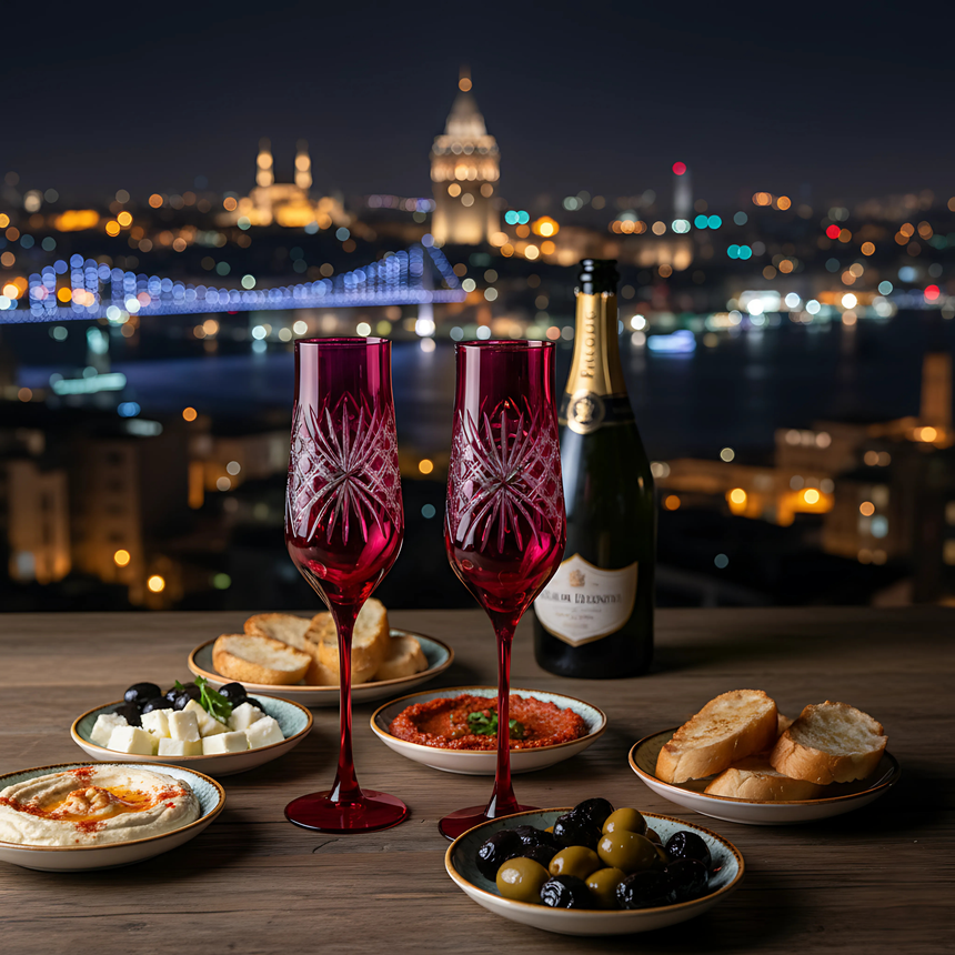 Éclat Kristal Flüt Kadeh - Margerie Crystal