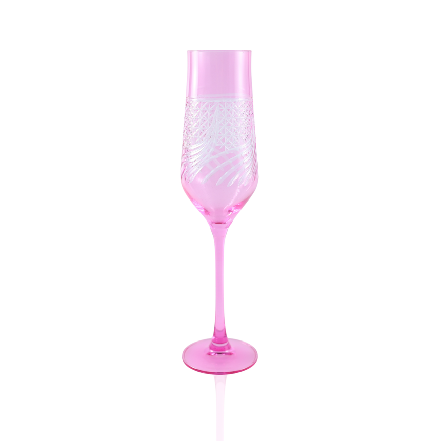 Aurora Kristal Flüt Kadeh - Margerie Crystal