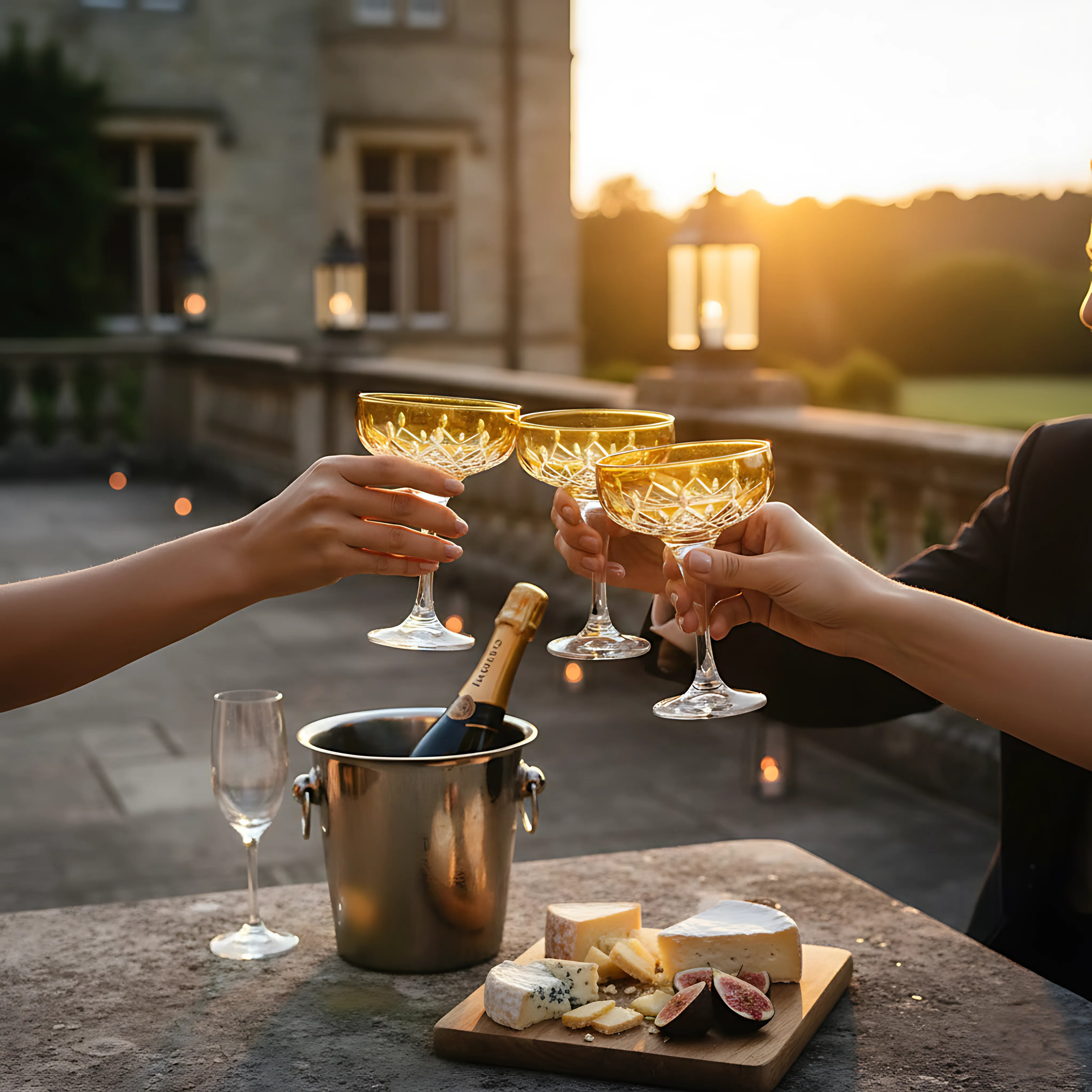 Aria Kup Ayaklı Bardak - Margerie Crystal