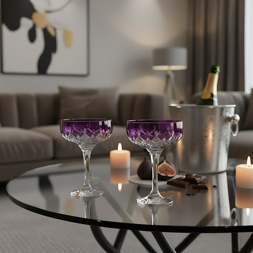 Aria Kup Ayaklı Bardak - Margerie Crystal