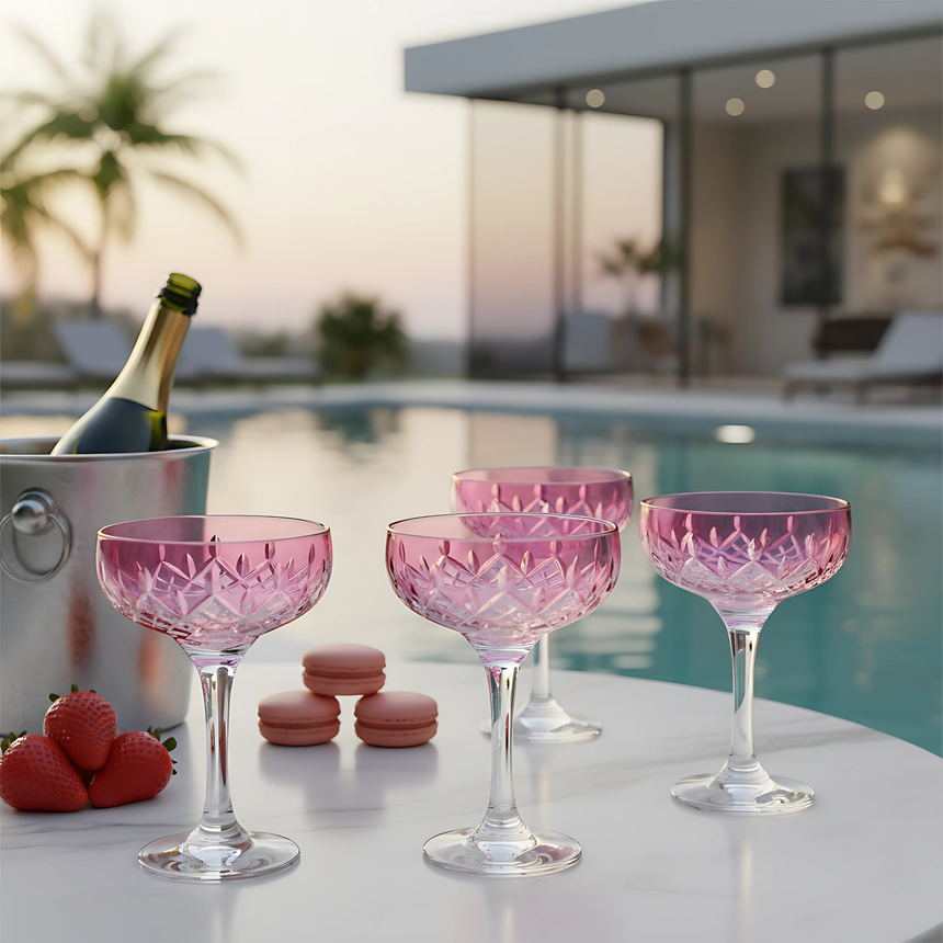 Aria Kup Ayaklı Bardak - Margerie Crystal