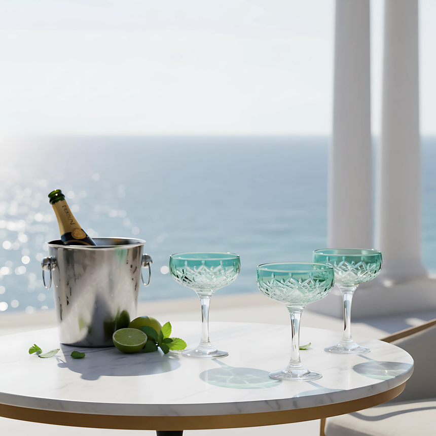 Aria Kup Ayaklı Bardak - Margerie Crystal