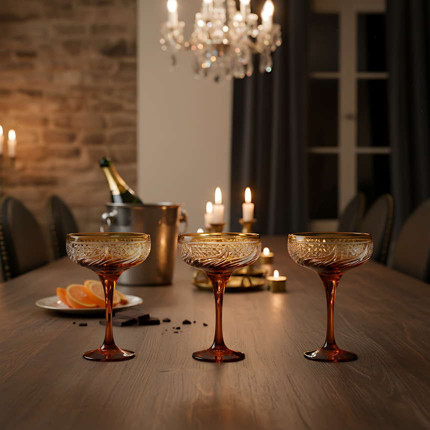 Aurora Kup Ayaklı Bardak - Margerie Crystal