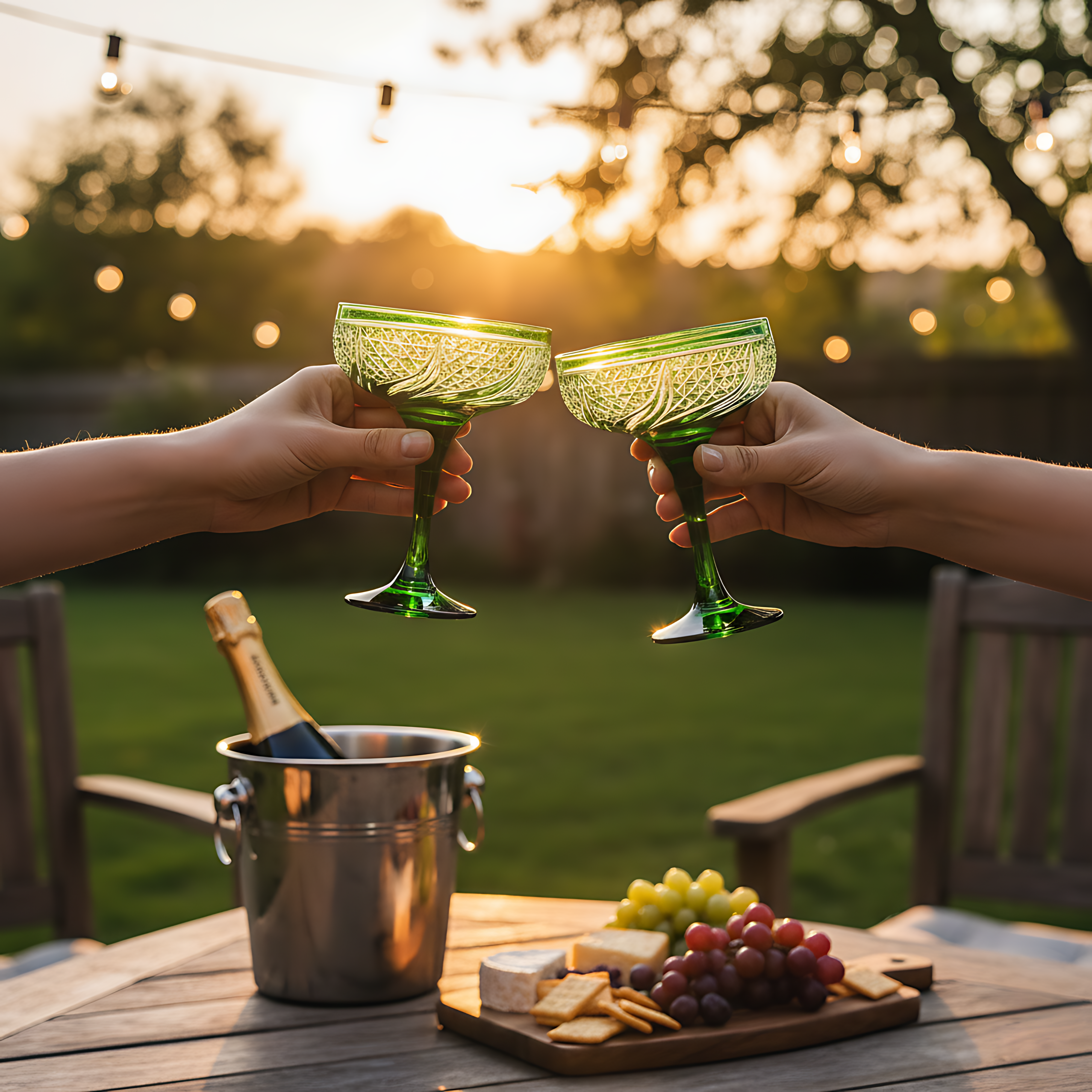 Aurora Kup Ayaklı Bardak - Margerie Crystal